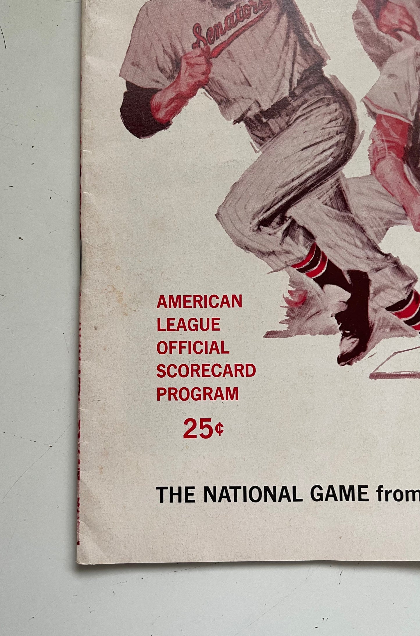 Washington Senators vs California Angels baseball game program 1967