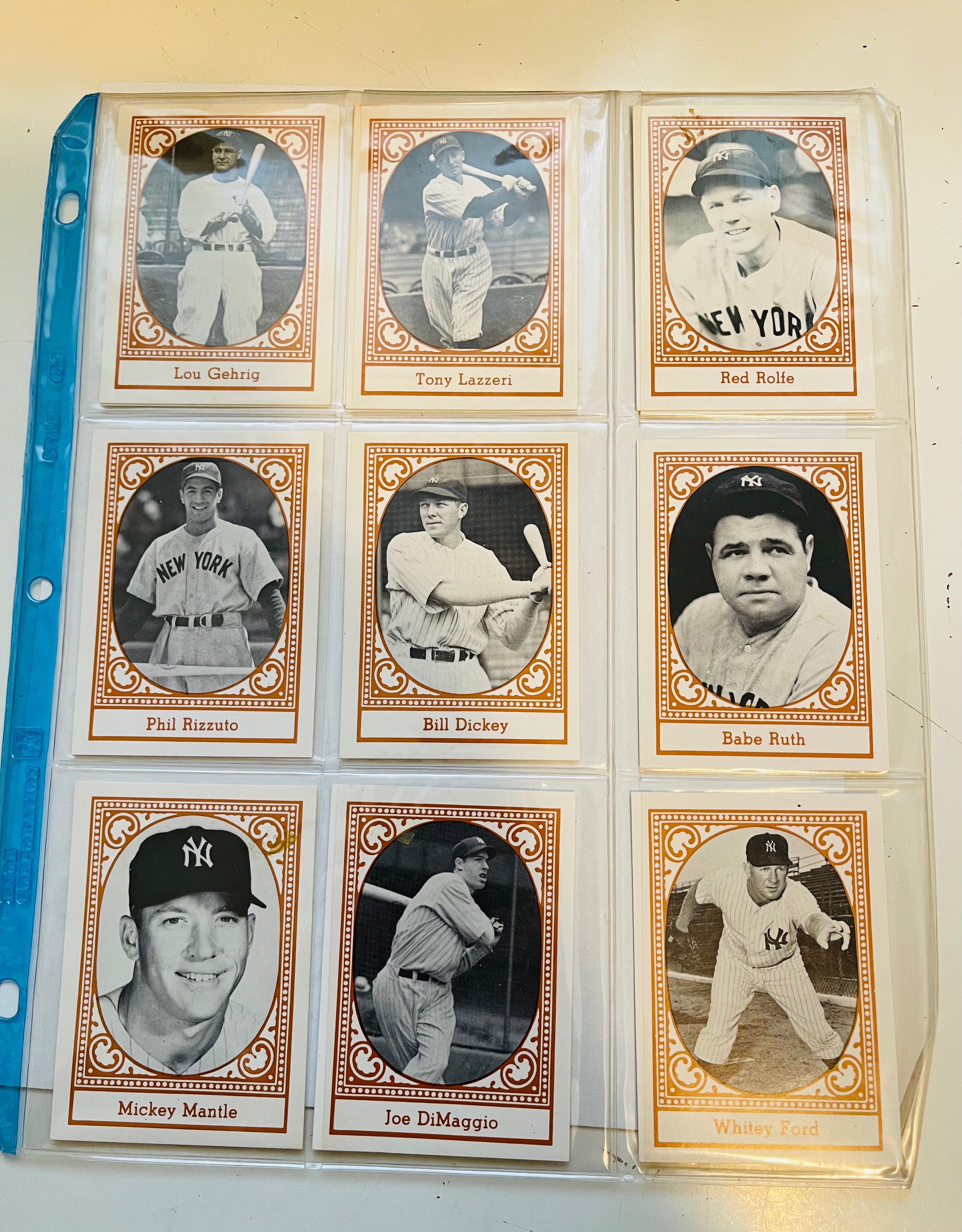 1980 New York Yankees all time greats card set