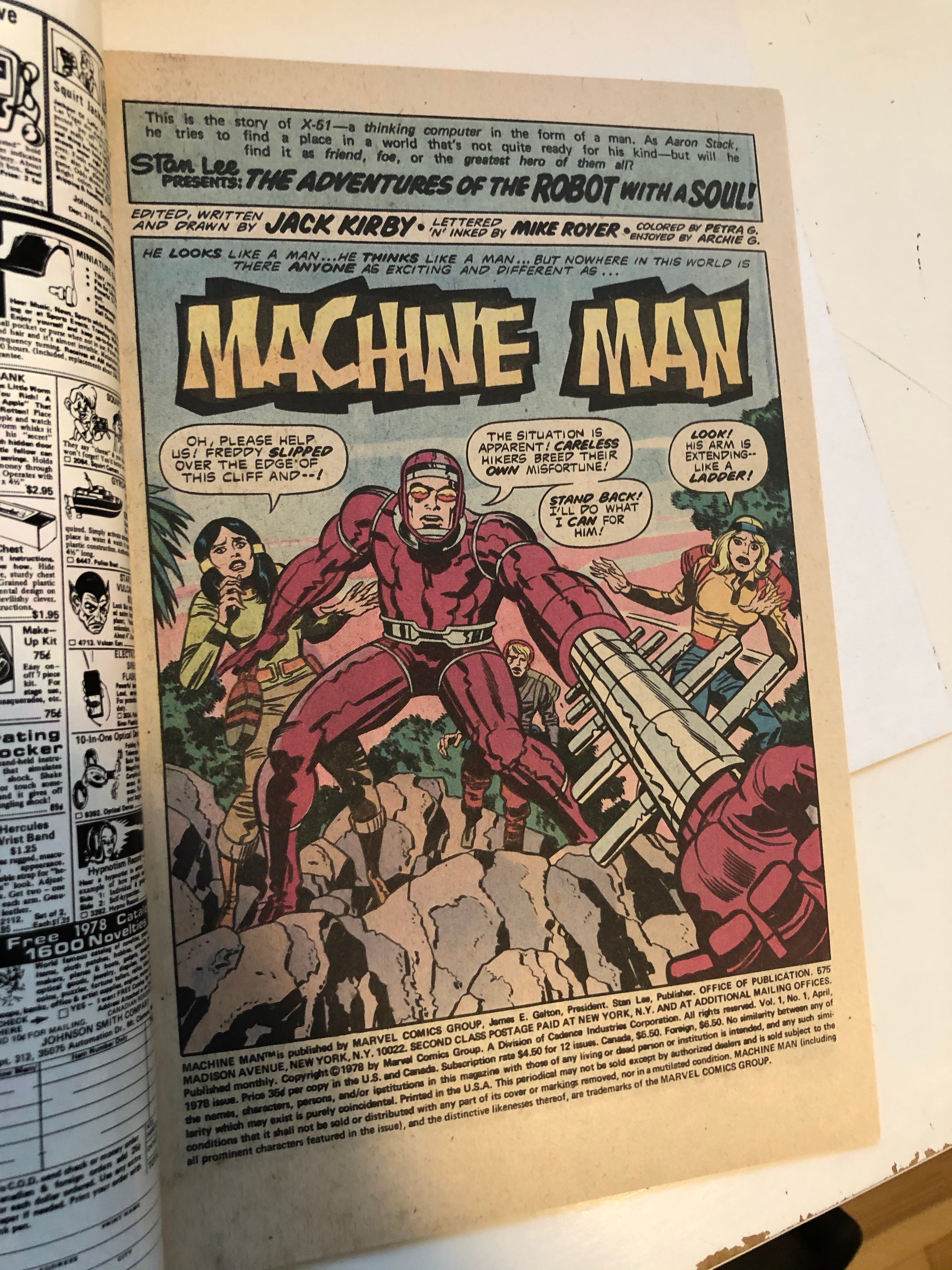 Machine Man #1 high grade comic book