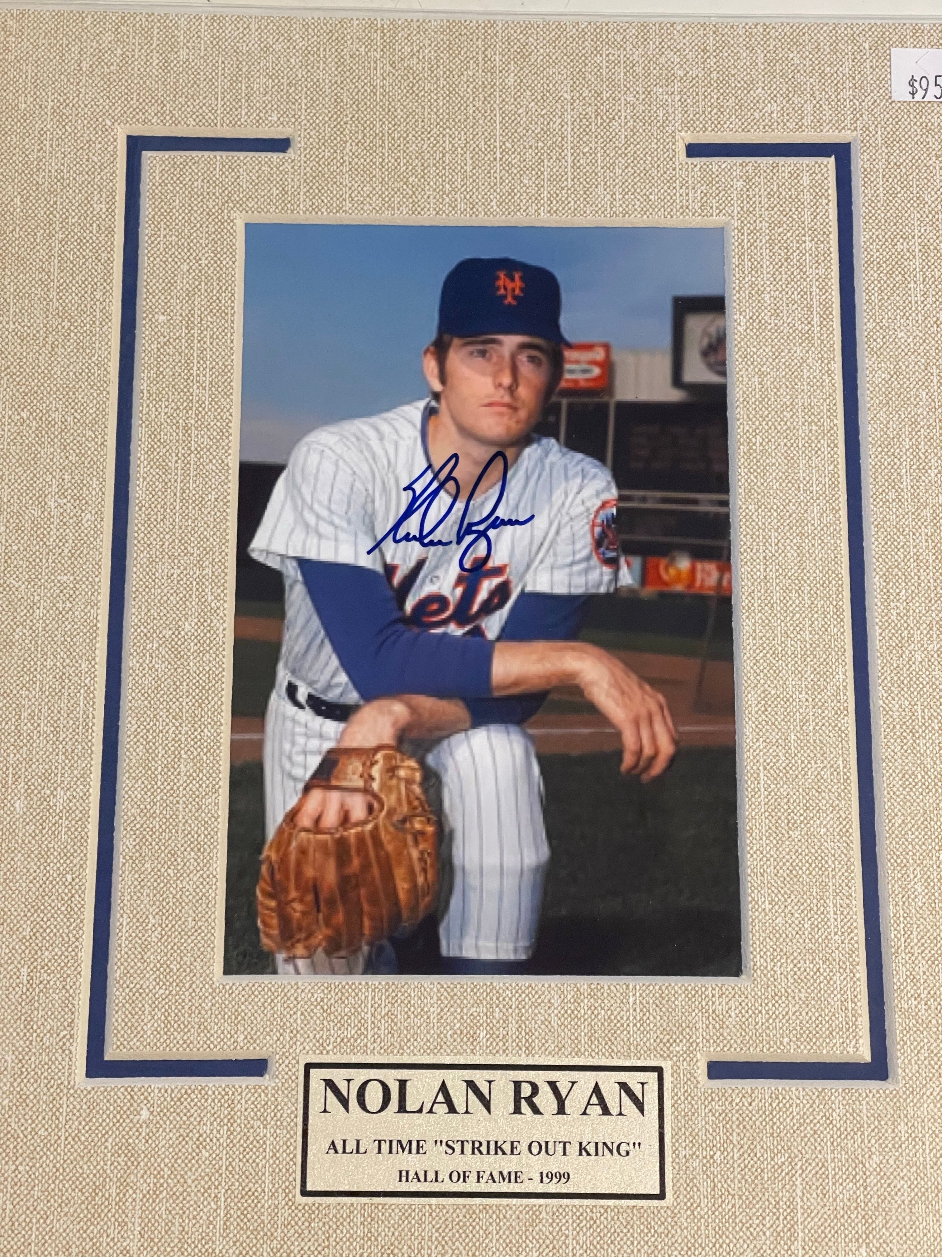 Nolan Ryan New York Mets autograph 8x10 photo with COA