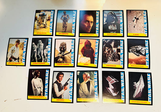 Star Wars Wonderbread rare high grade 16 cards set 1977