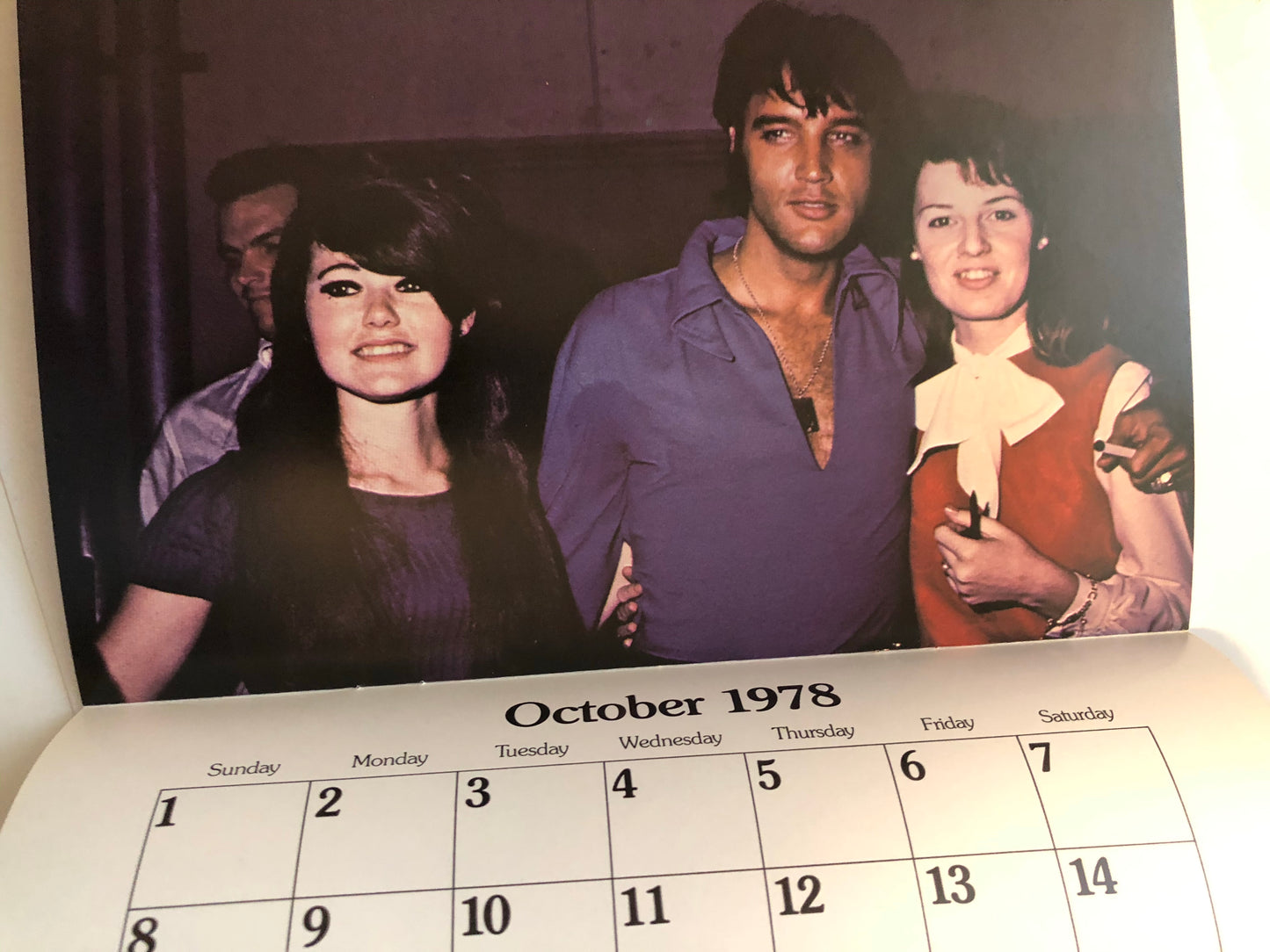 1978 Elvis original complete calendar