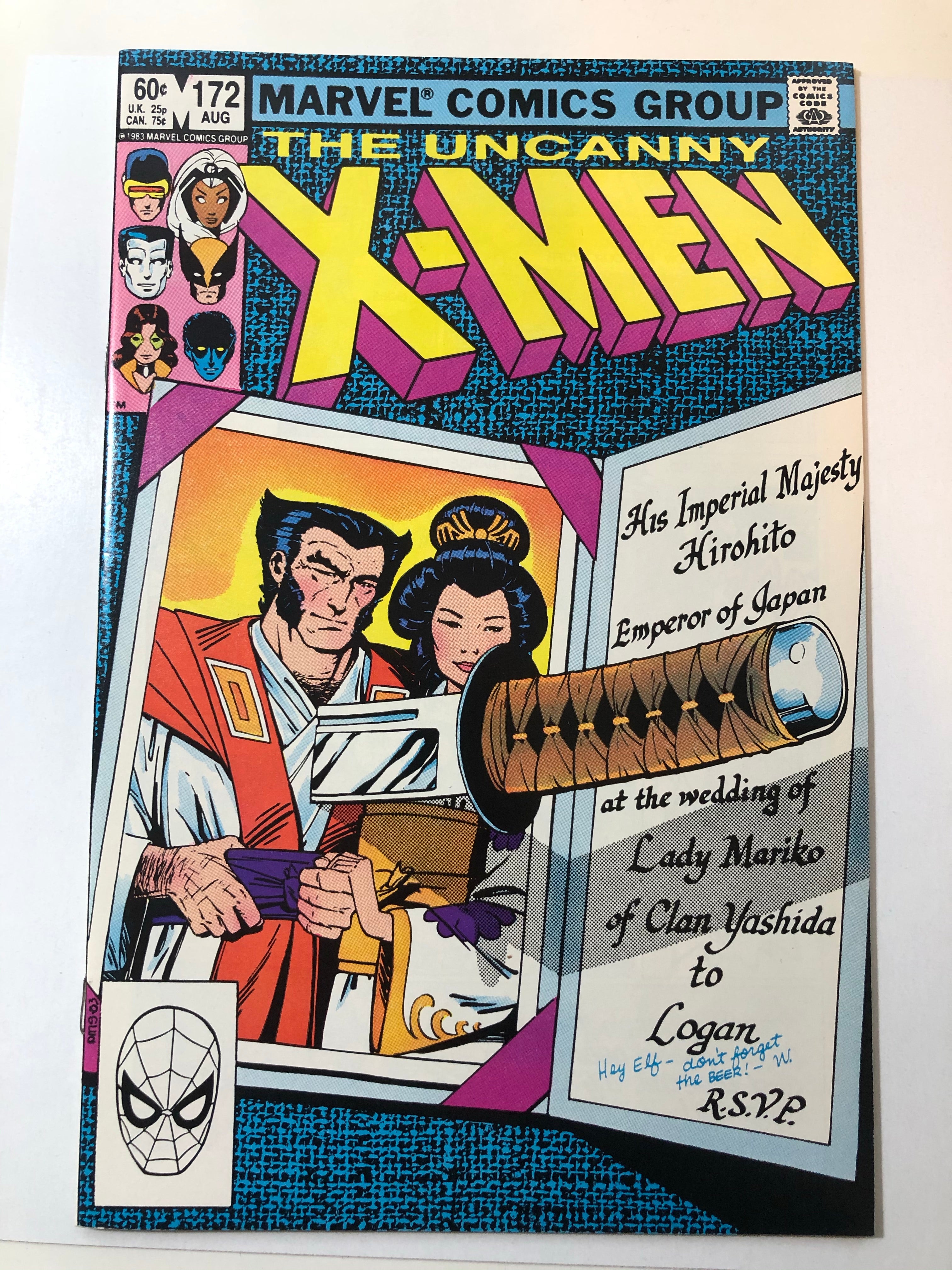 X-Men #172 high grade comic book