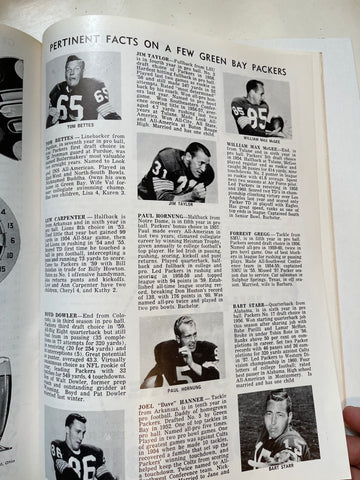 1961 Cleveland Browns vs Green Bay Packers rare game football program –  Fastball Collectibles