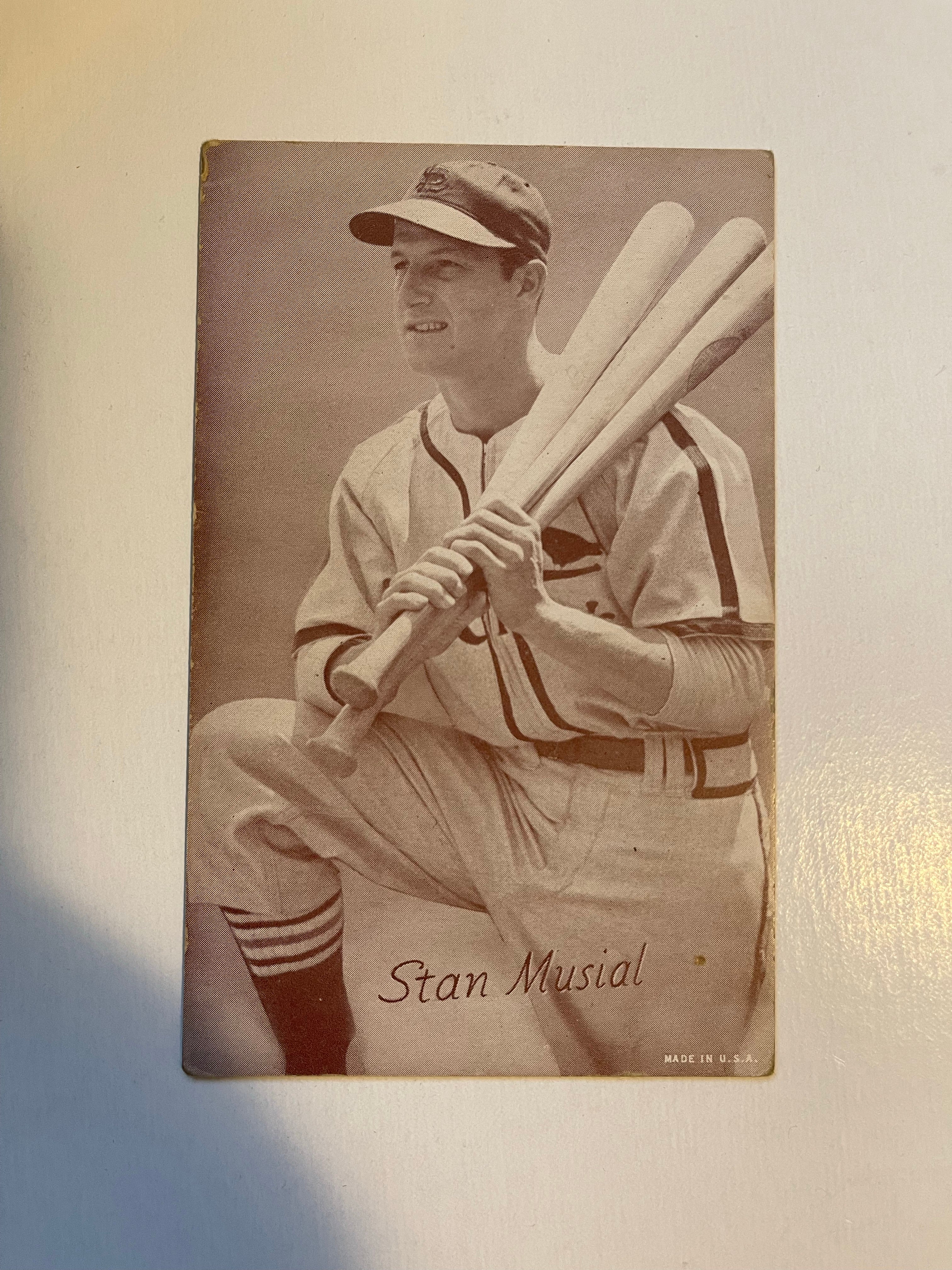 Stan Musial baseball Exhibit vintage card 1950s