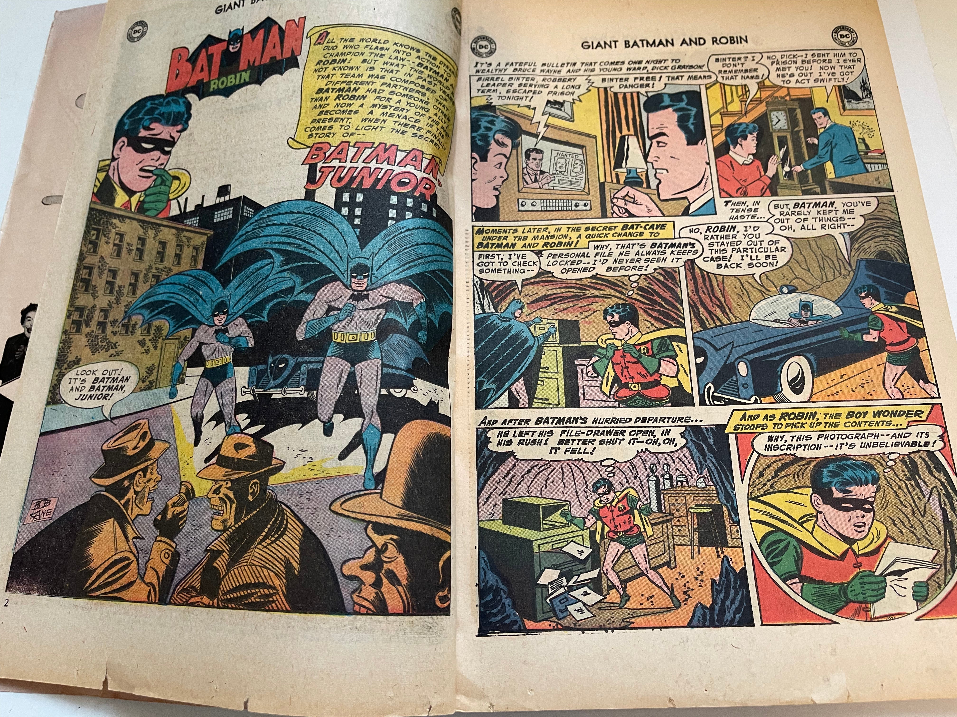 Batman #185 giant size vg comic 1966