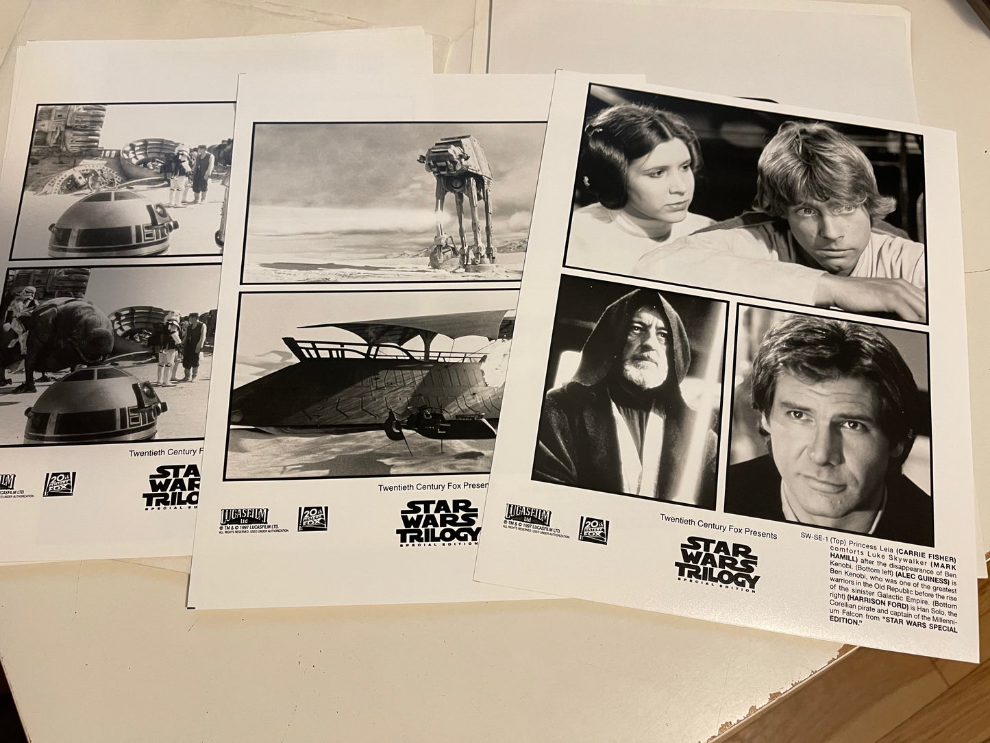 Star Wars Trilogy rare press kit with photos 1997