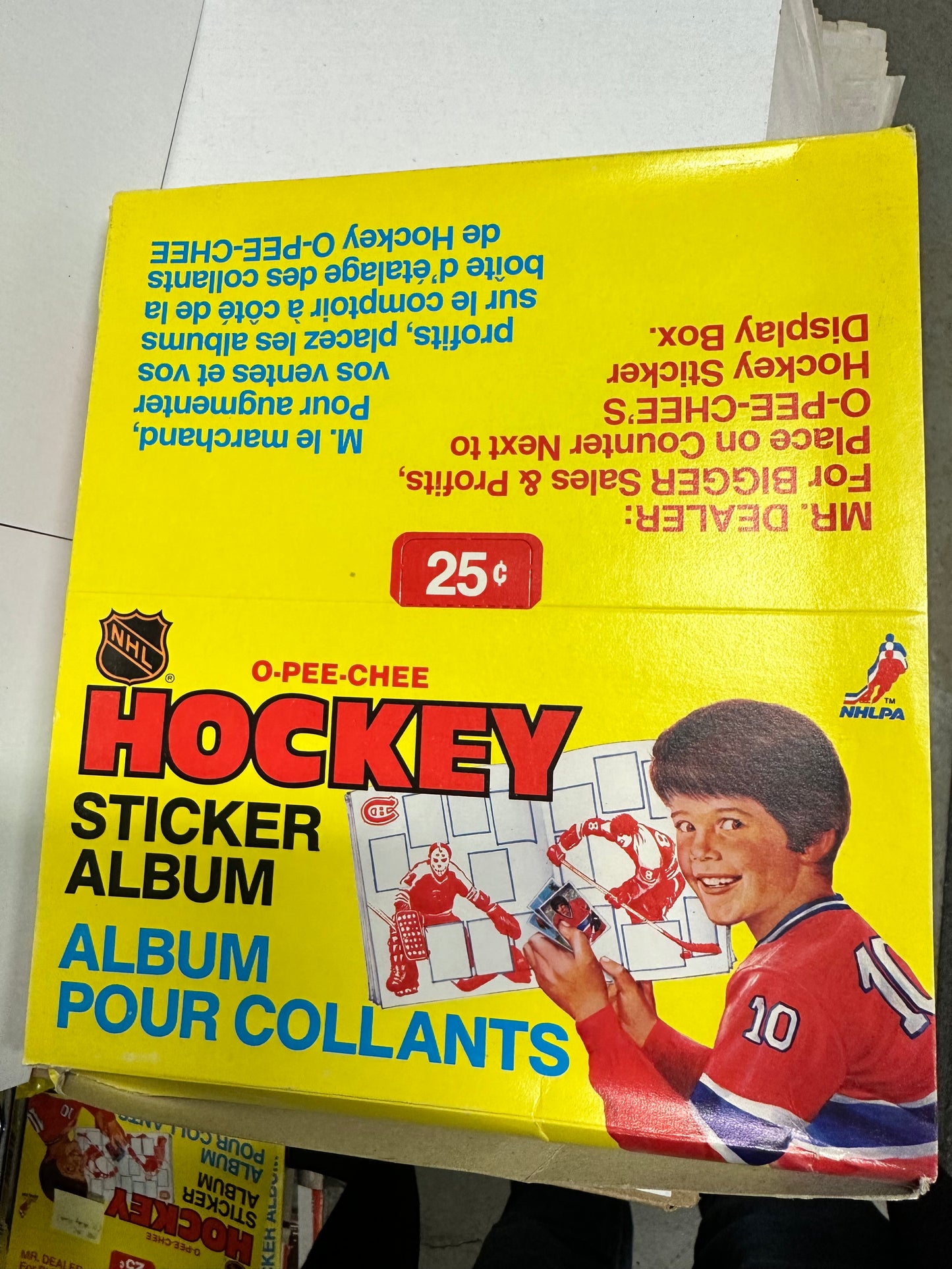 12 total Opc hockey sticker albums box