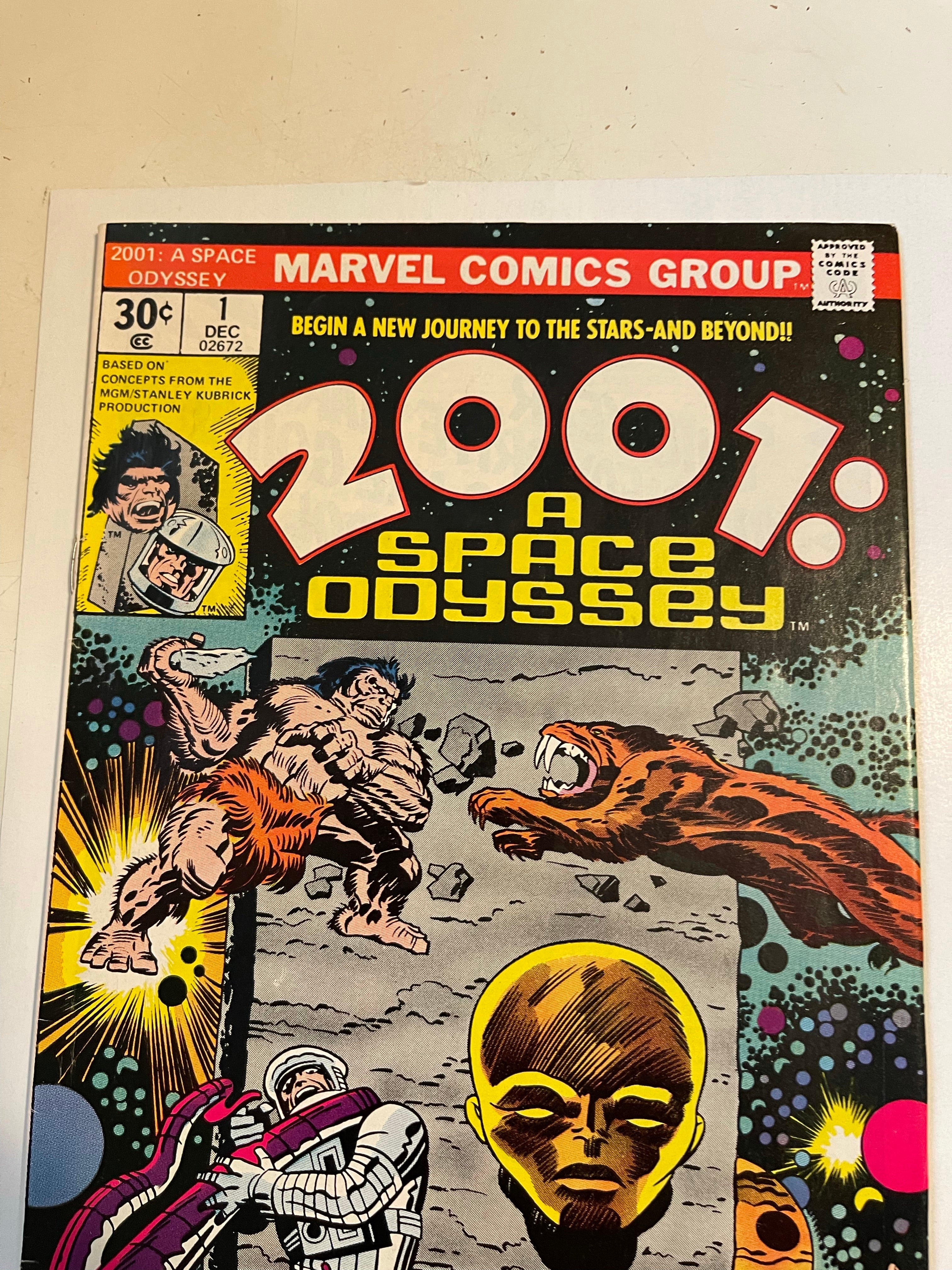 2001 A Space Odyssey movie #1 comic book 1970s