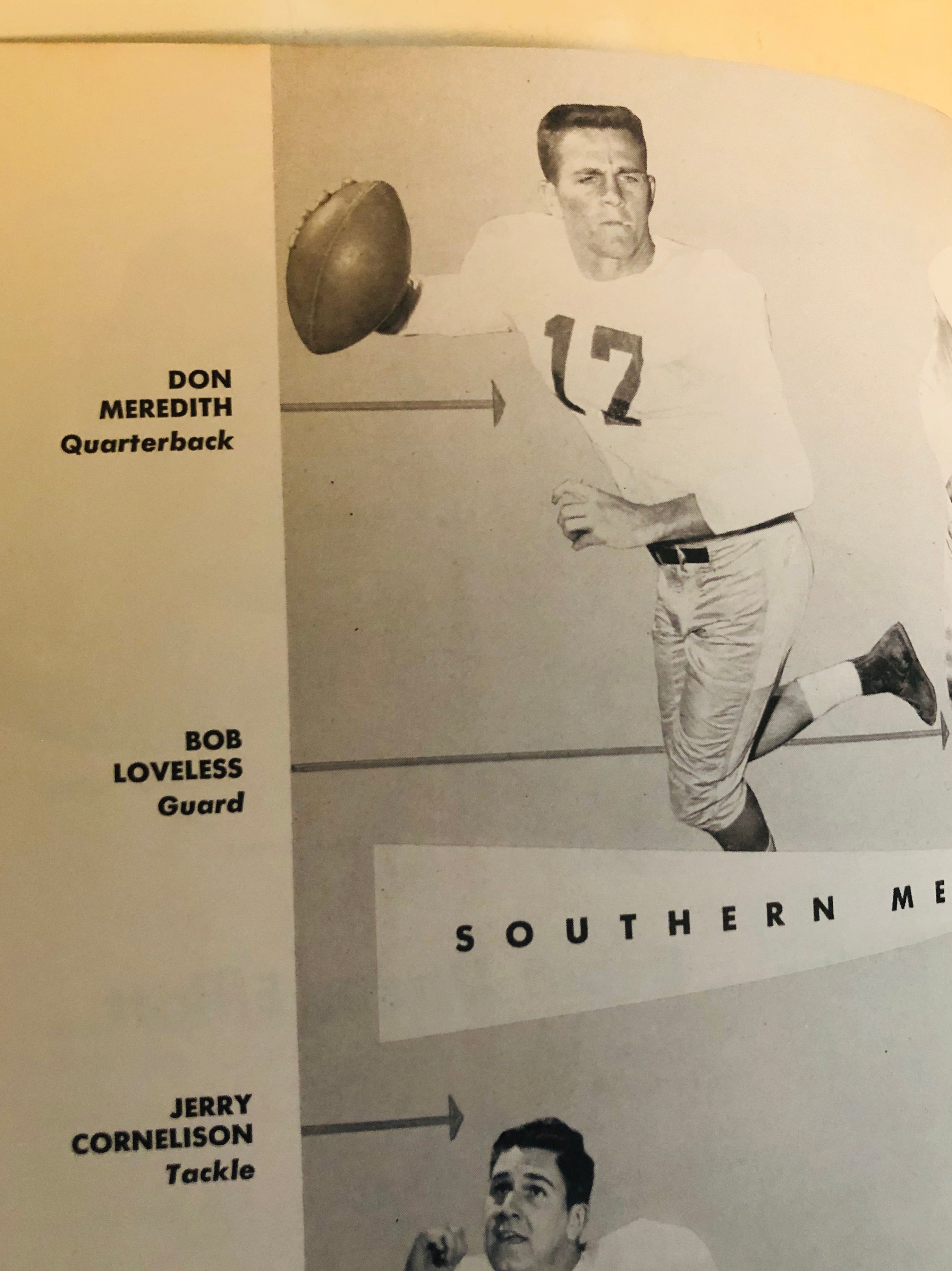 1957 Football game program SMU vs California