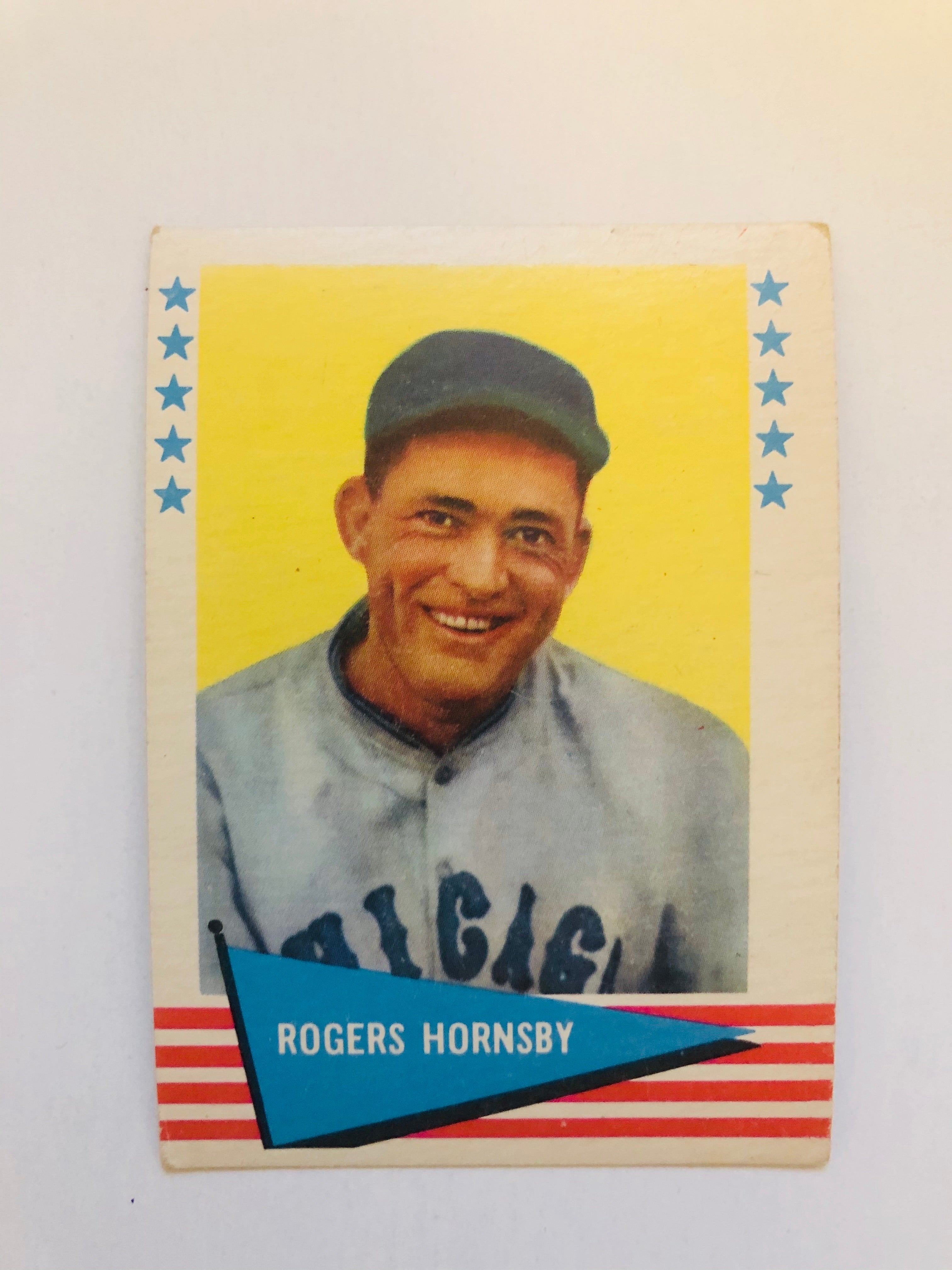 1961 Fleer Roger Hornsby high grade baseball card