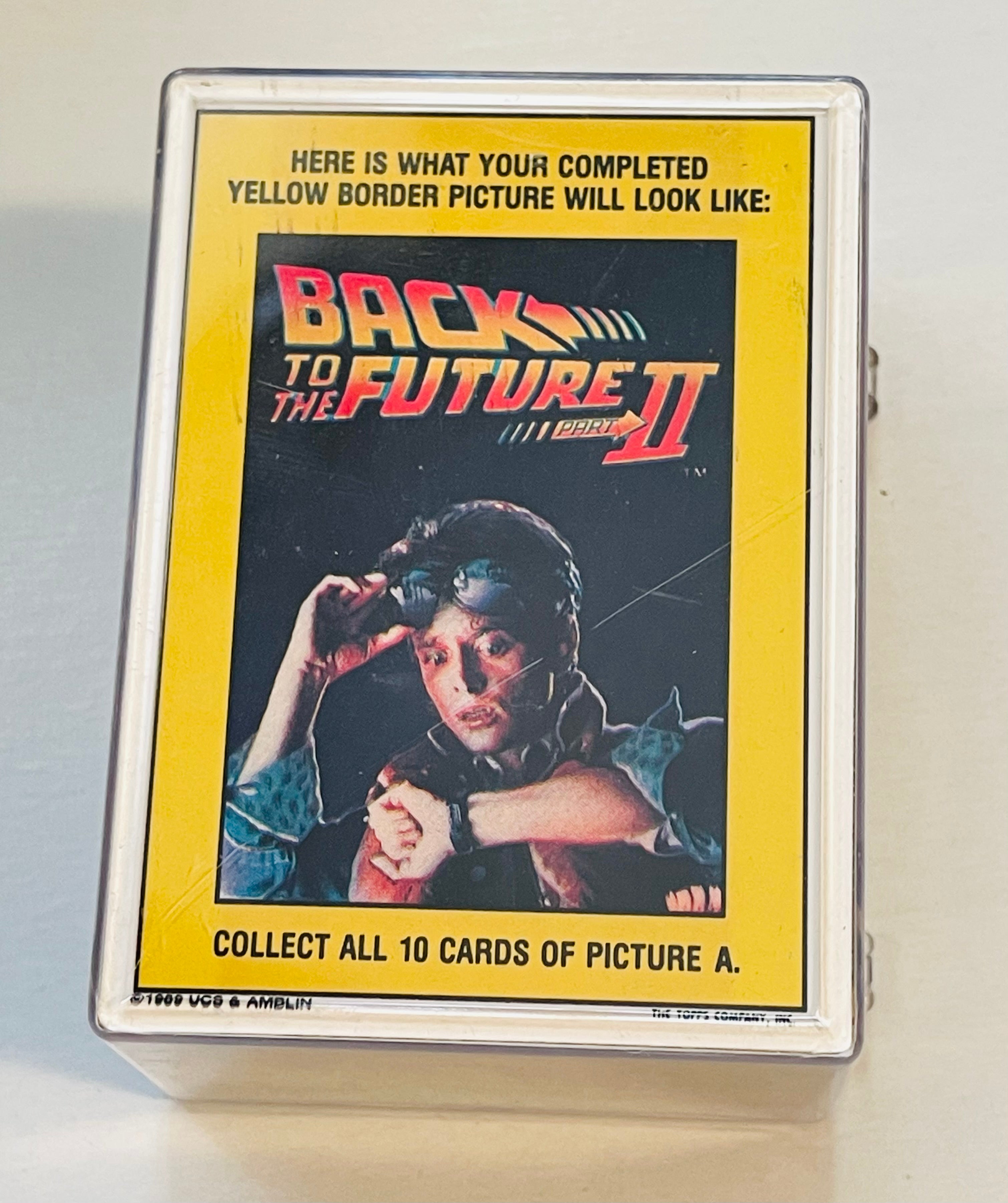 Back to the Future movie cards and stickers set 1989