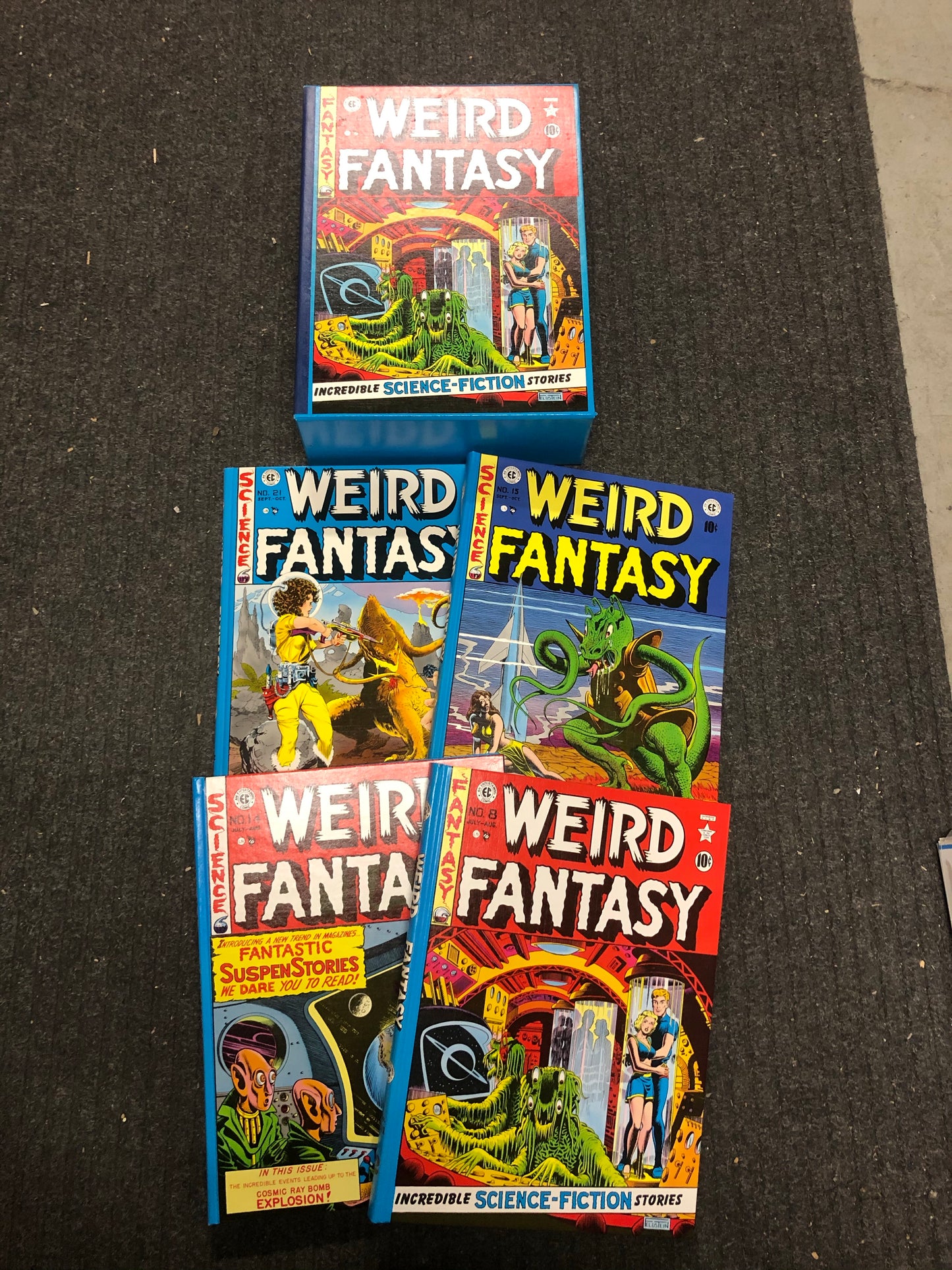 Weird Fantasy EC comics hard cover large 4 volumes set 1980