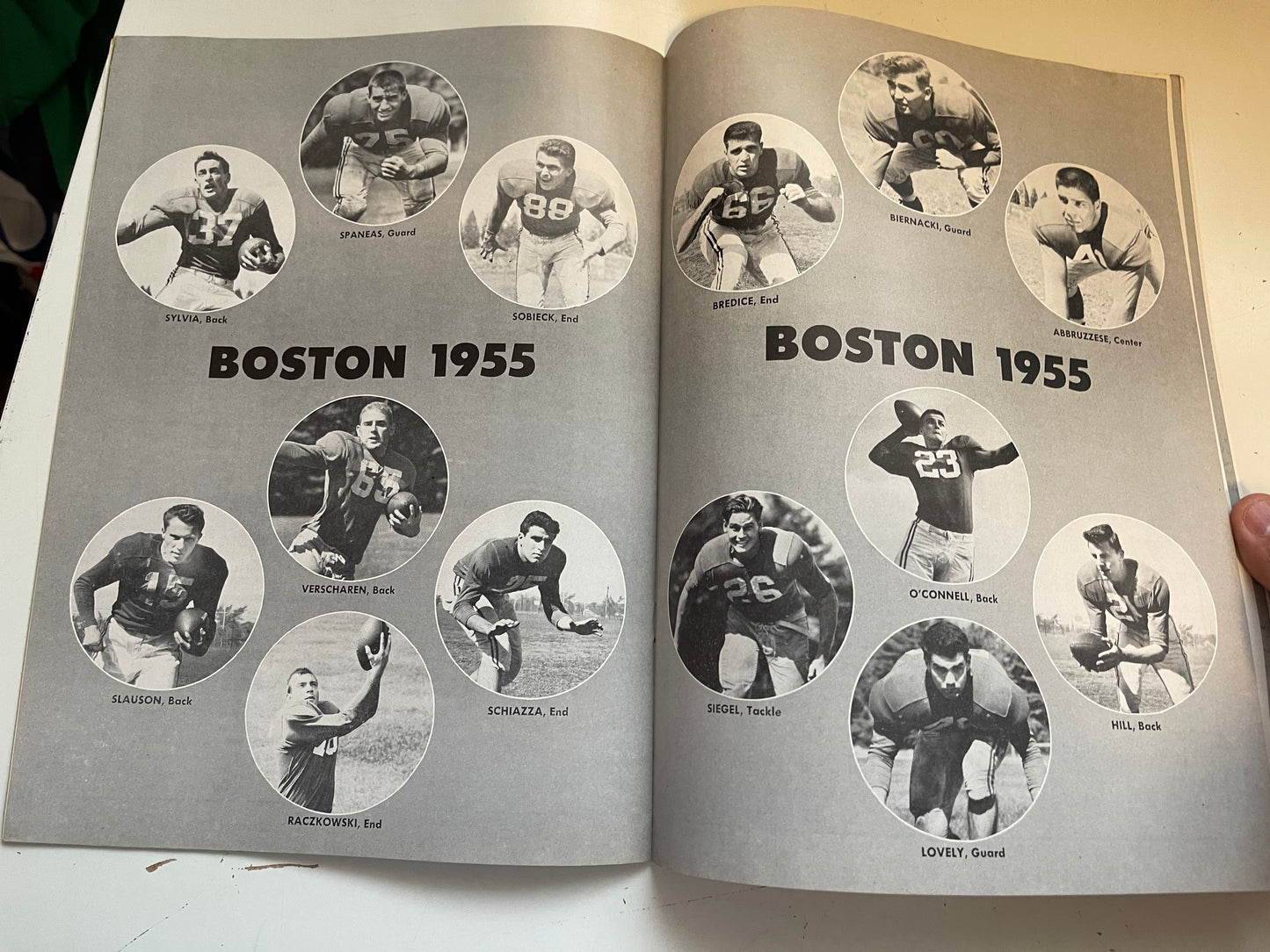 Boston Vs Syracuse football program 1955