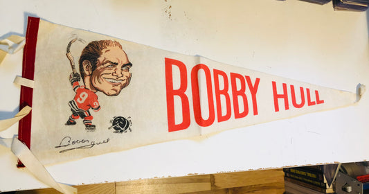 Bobby Hull hockey vintage pennant 1971