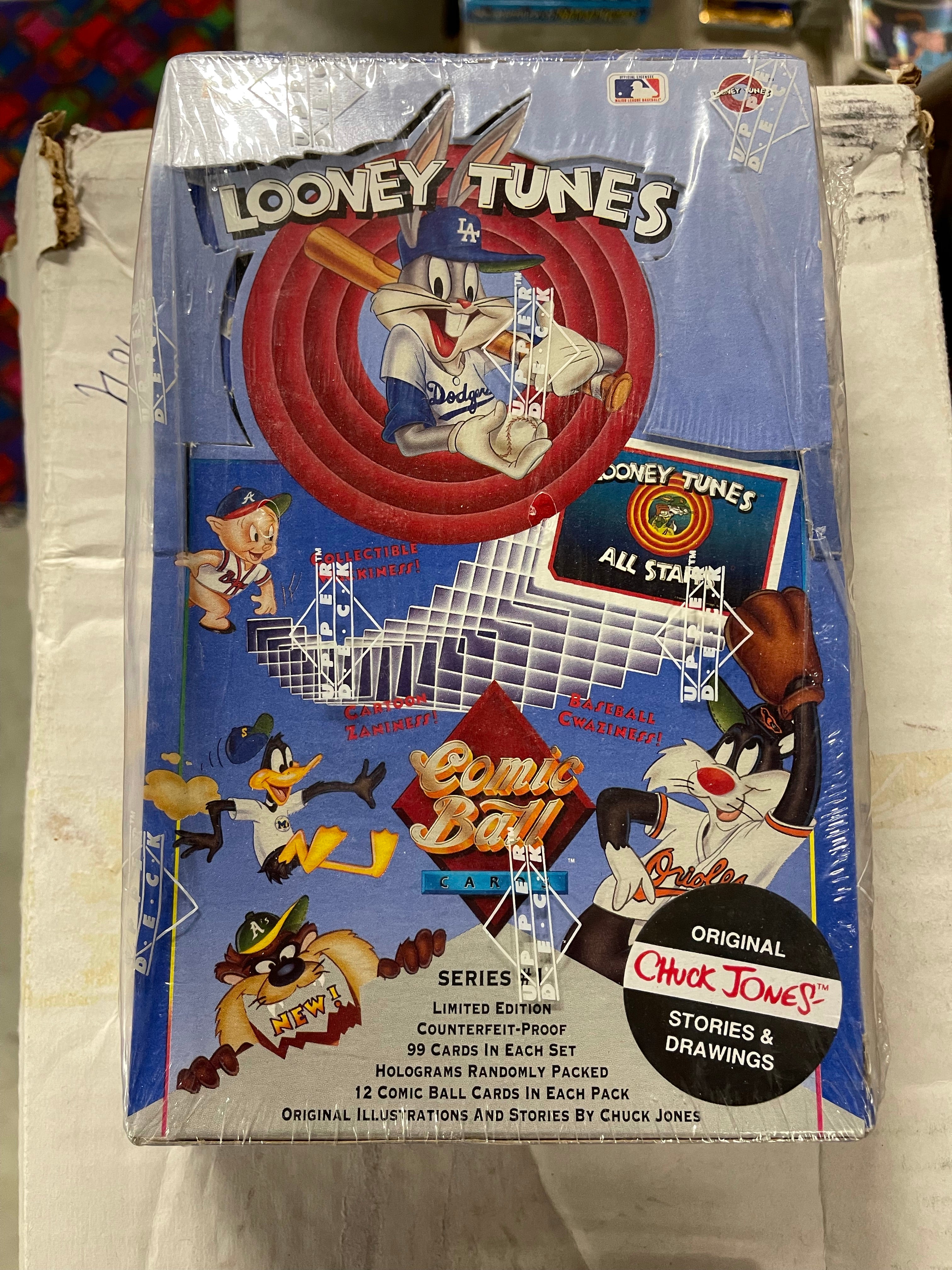 Looney Tunes series 1 Warner Bros. Comic ball factory sealed cards box 1990s