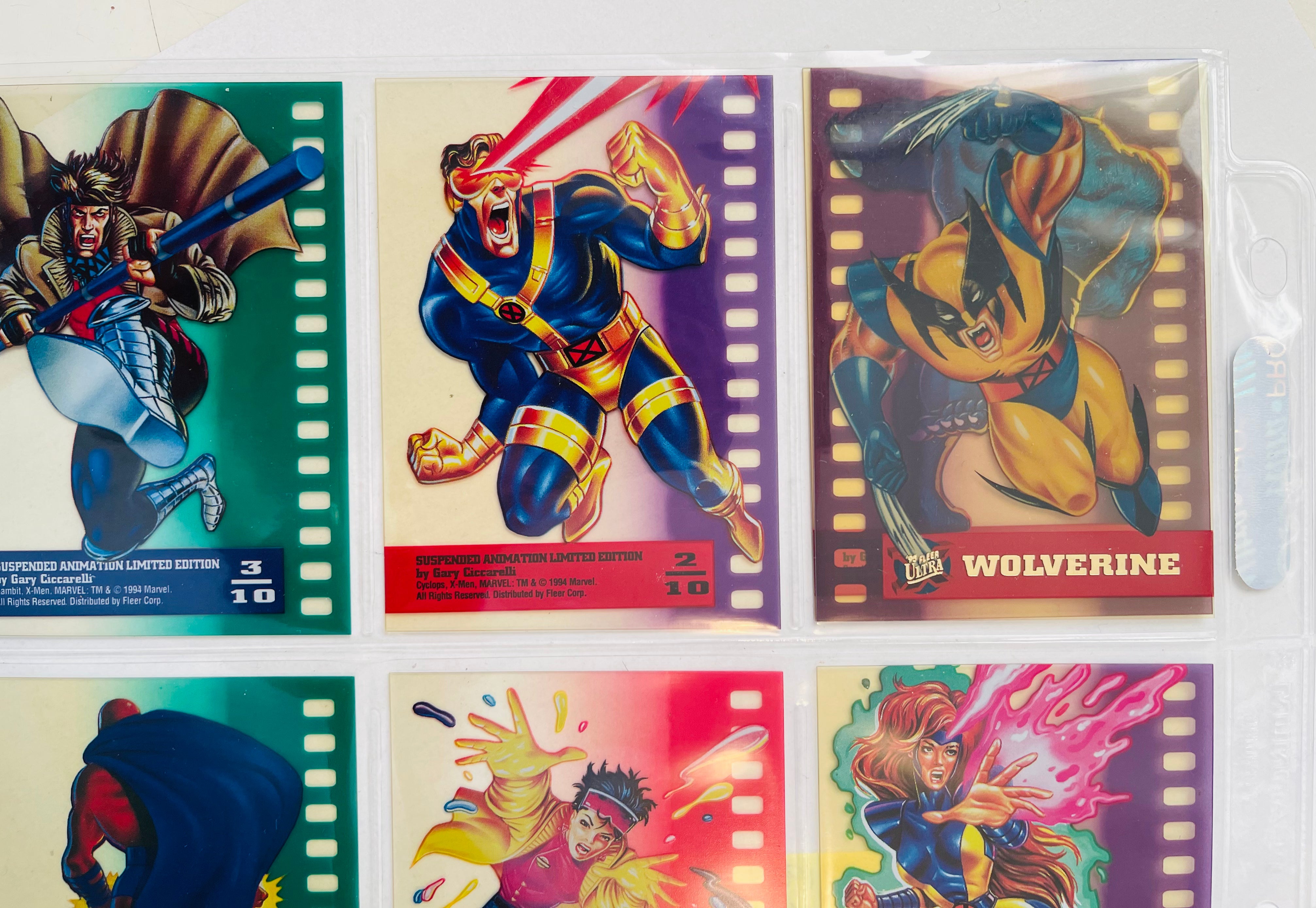 X-Men Fleer Ultra Suspended Animation 10 cards insert set 1995