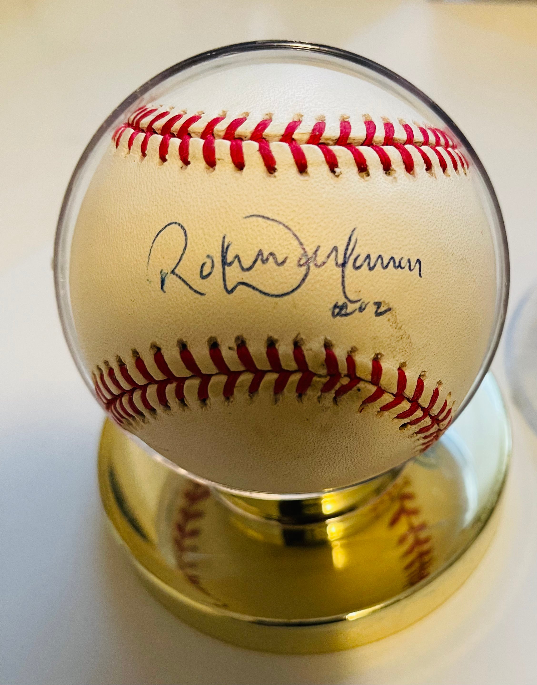 Roberto Alomar autographed baseball in holder with COA