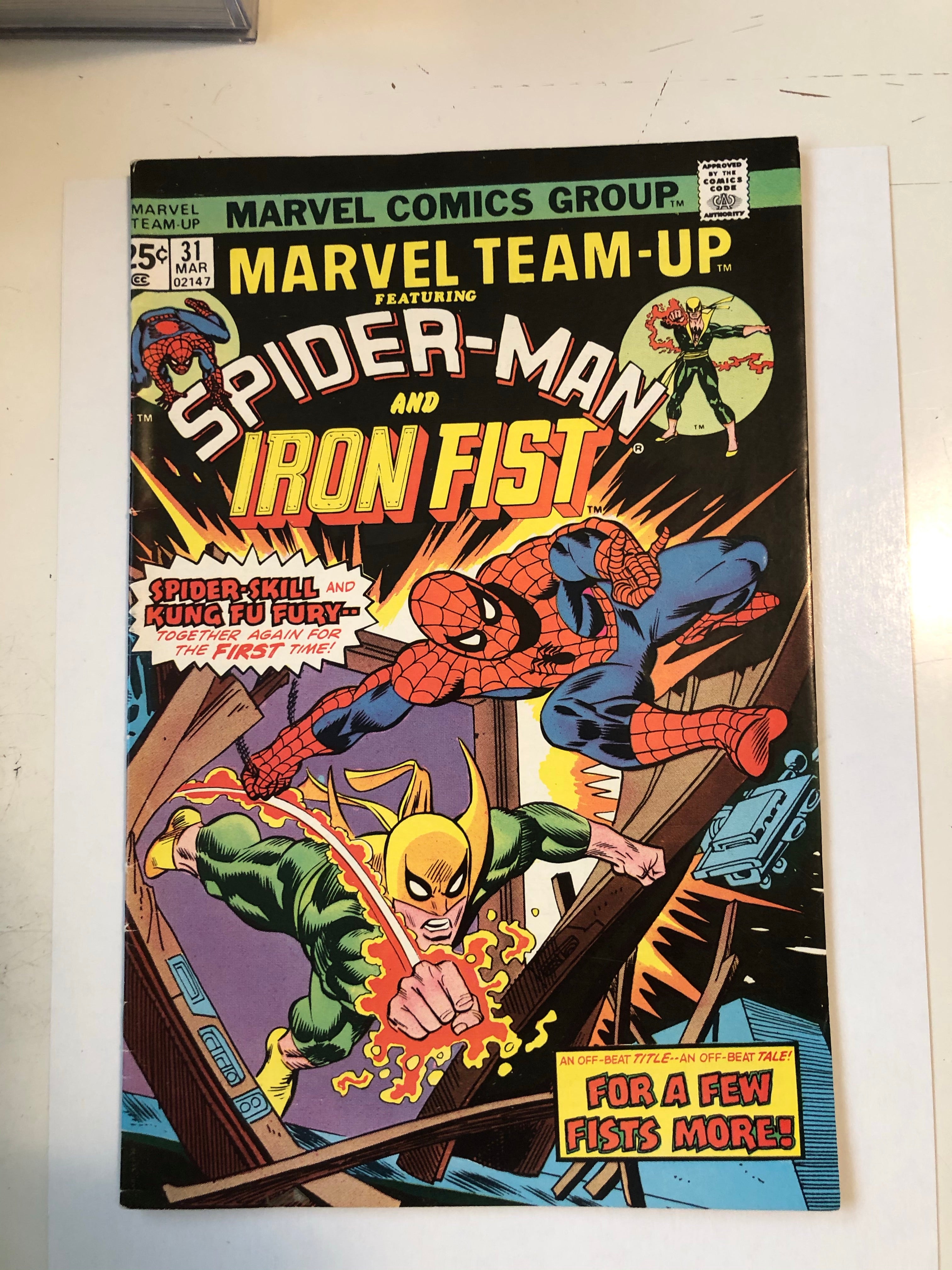 Marvel Team-up #31 Spider-Man vs Iron Fist comic