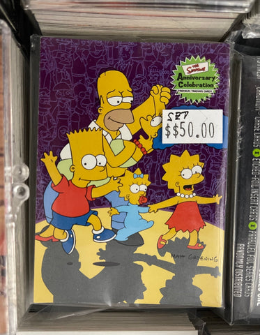 Simpson’s anniversary collection cards set