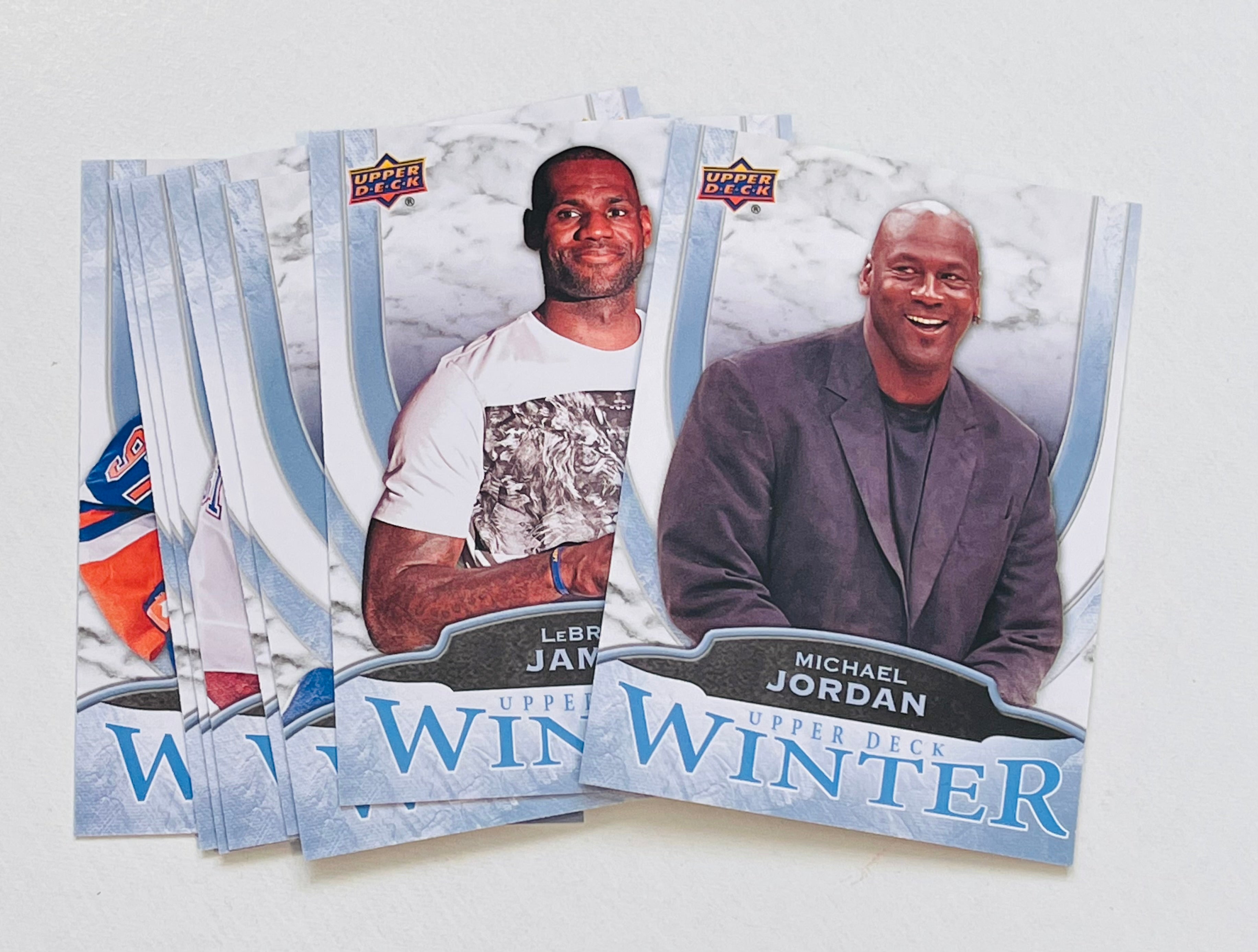 Upper Deck limited issue promo cards set: LeBron, Jordan,McDavid and more set
