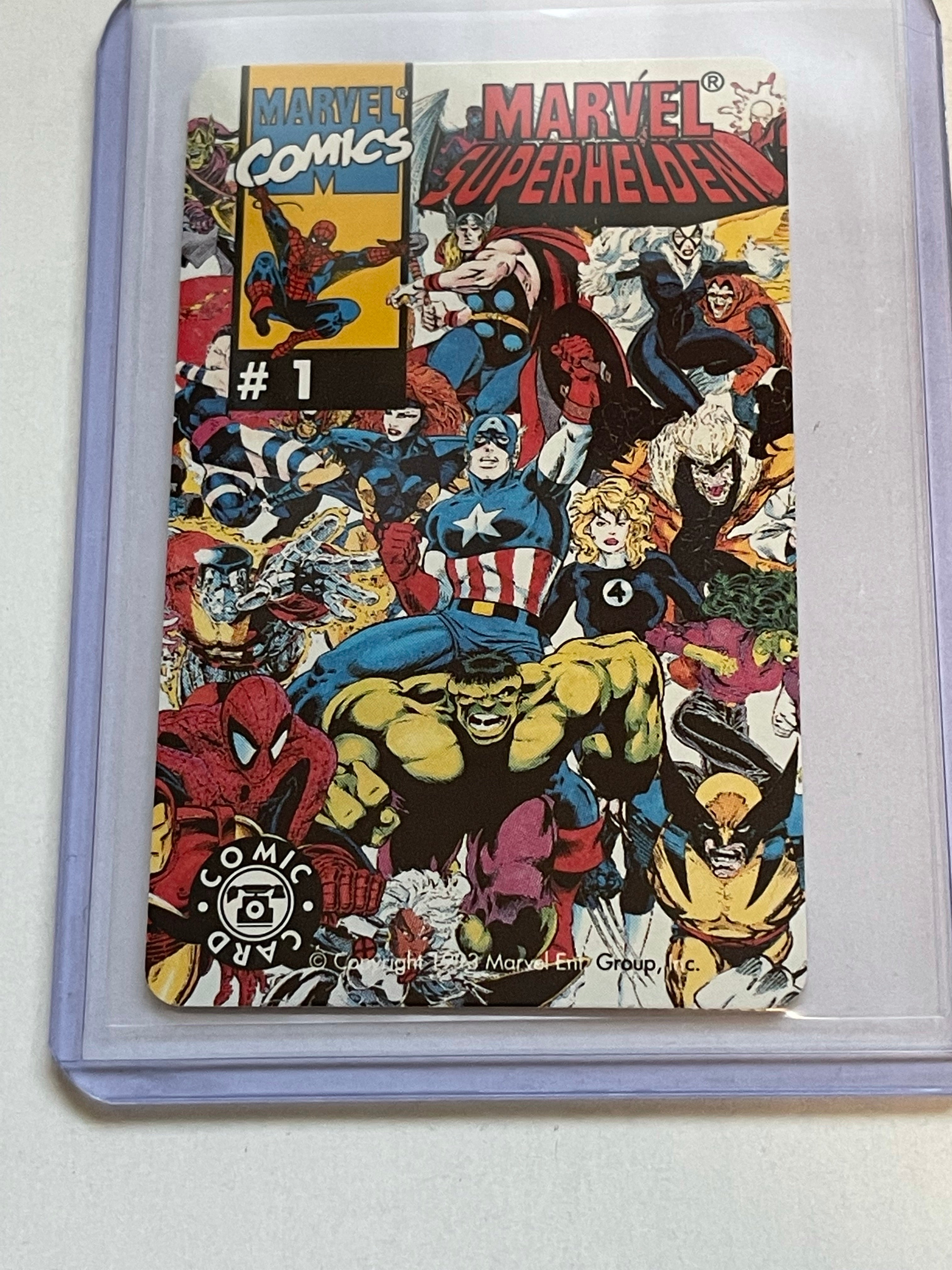 Marvel comics rare German phone card 1993