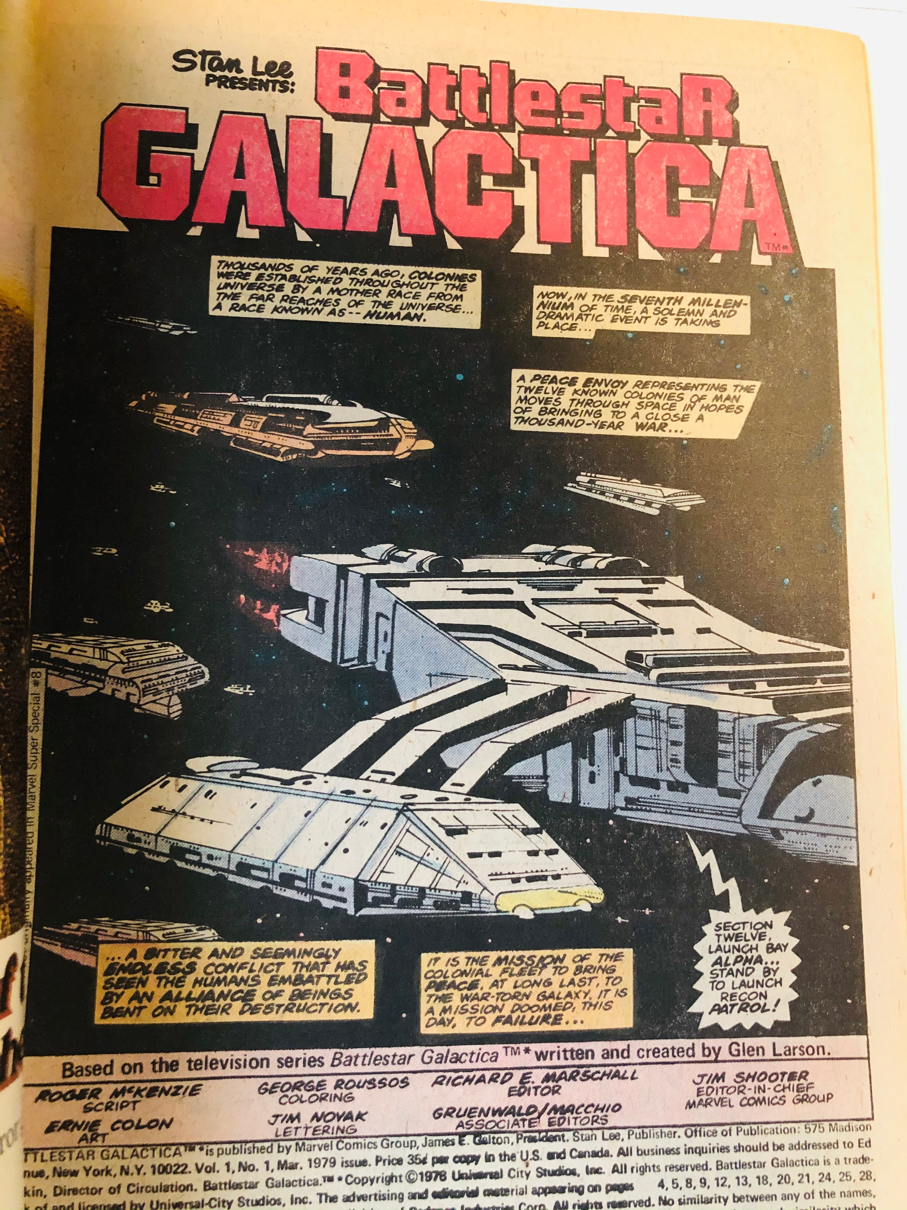 Battlestar Galactica #1 VF/ NM comic book 1978