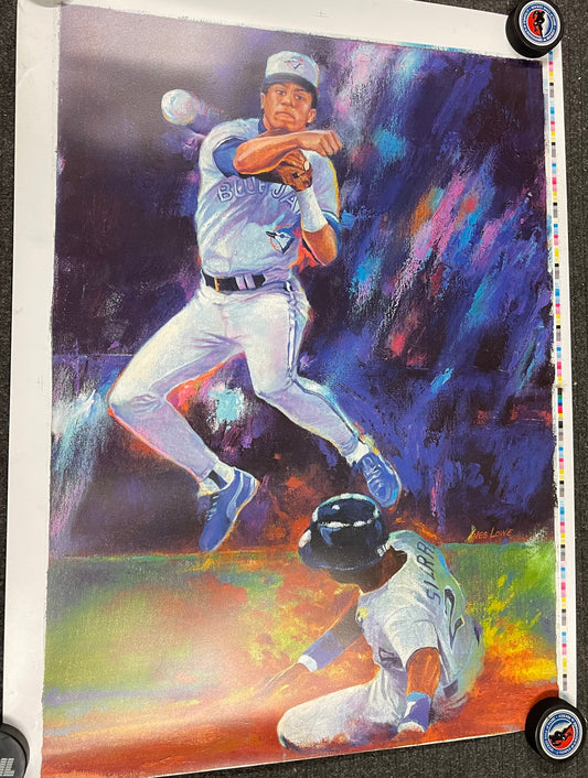 Toronto Blue Jays baseball rare Roberto Alomar printing proof poster 1990s