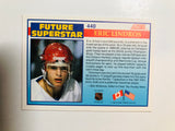 Eric Lindros signed in person rookie hockey card with COA