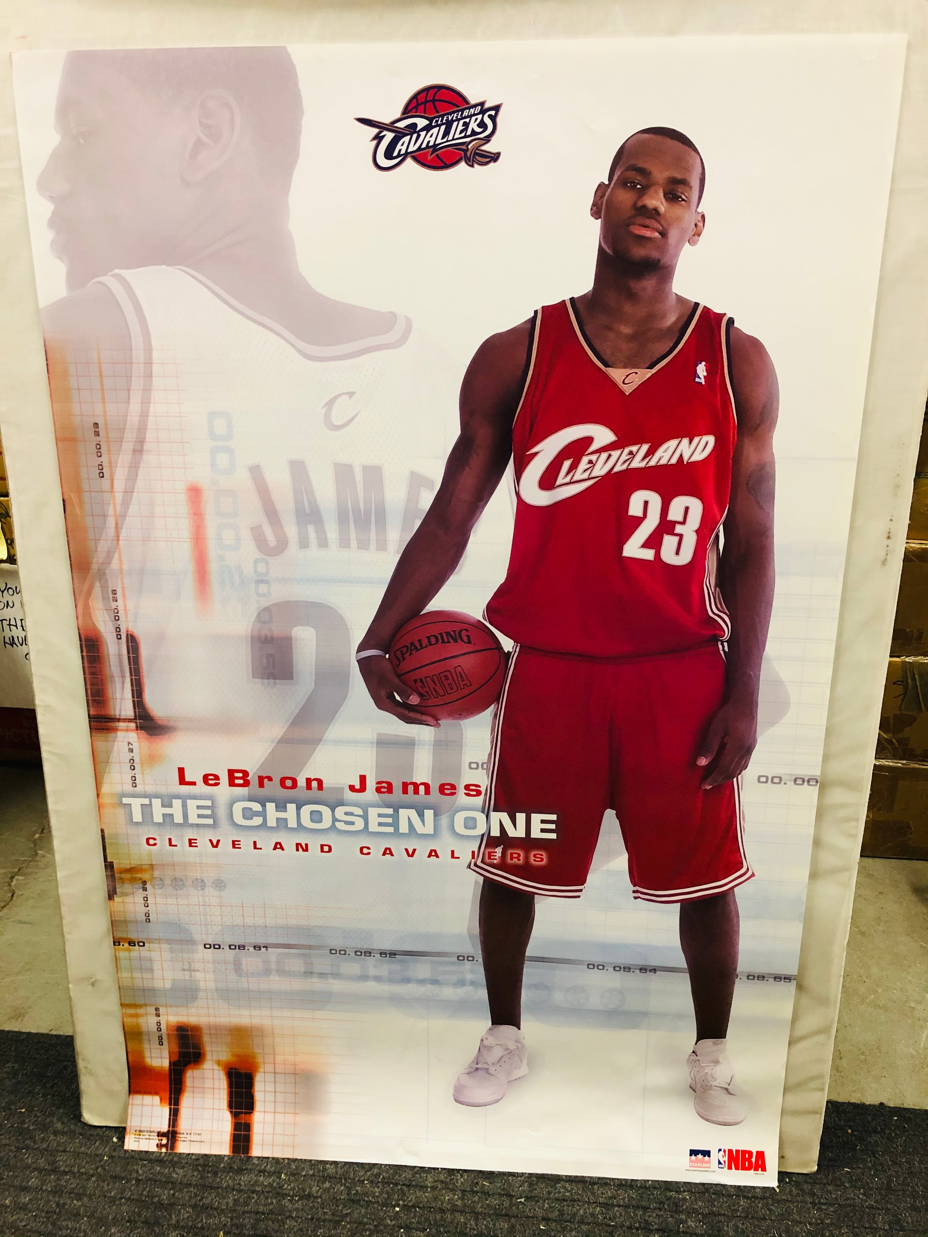 LeBron James The Chose One rare original rookie vintage poster 2003