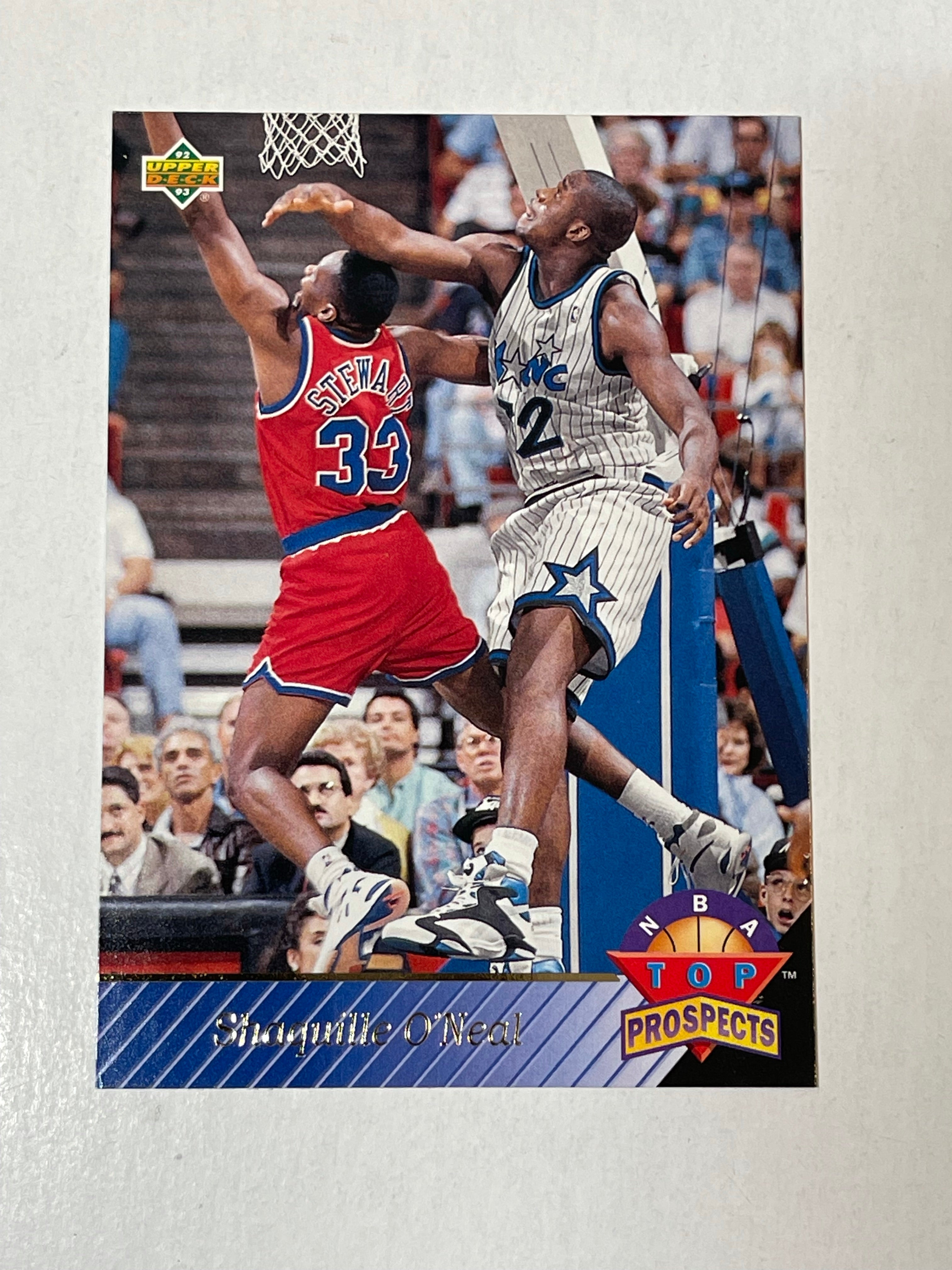 Shaq O’Neal Upper Deck NBA top prospects rookie basketball card 1992
