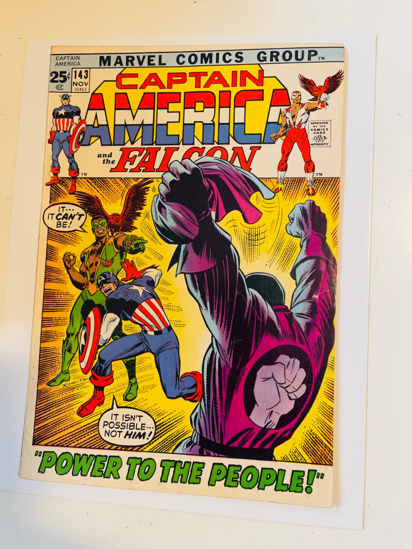 Captain America #143 fn condition comic book 1971