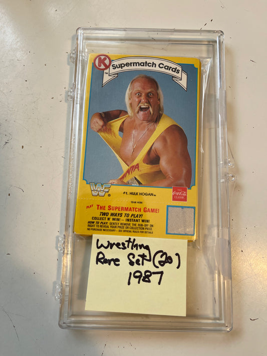 Wrestling Circle K rare 20 cards set 1987