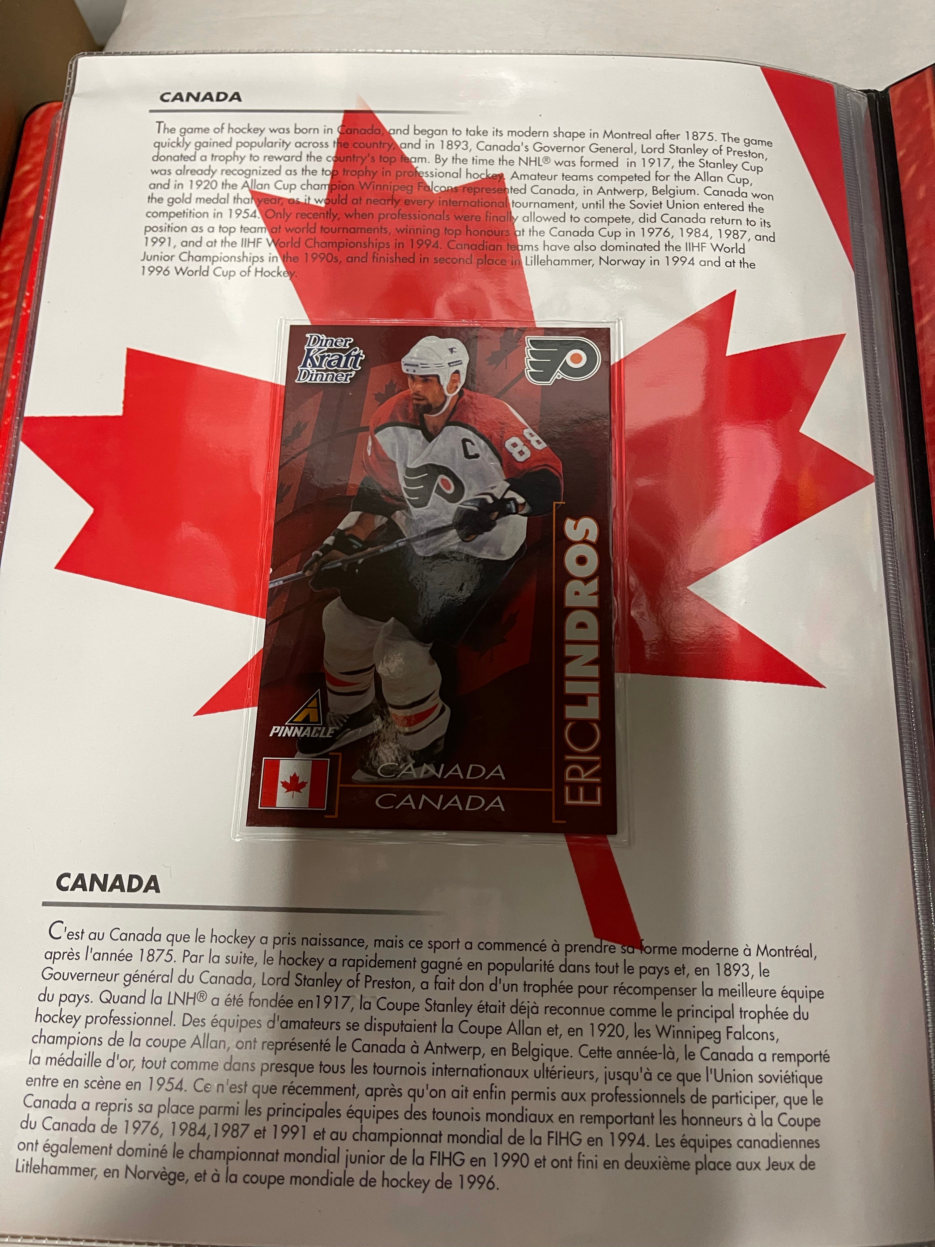 Kraft and Jello hockey cards limited issued set in binder 1997/98 Kraft and Jello hockey cards limited issued set in binder 1997/98