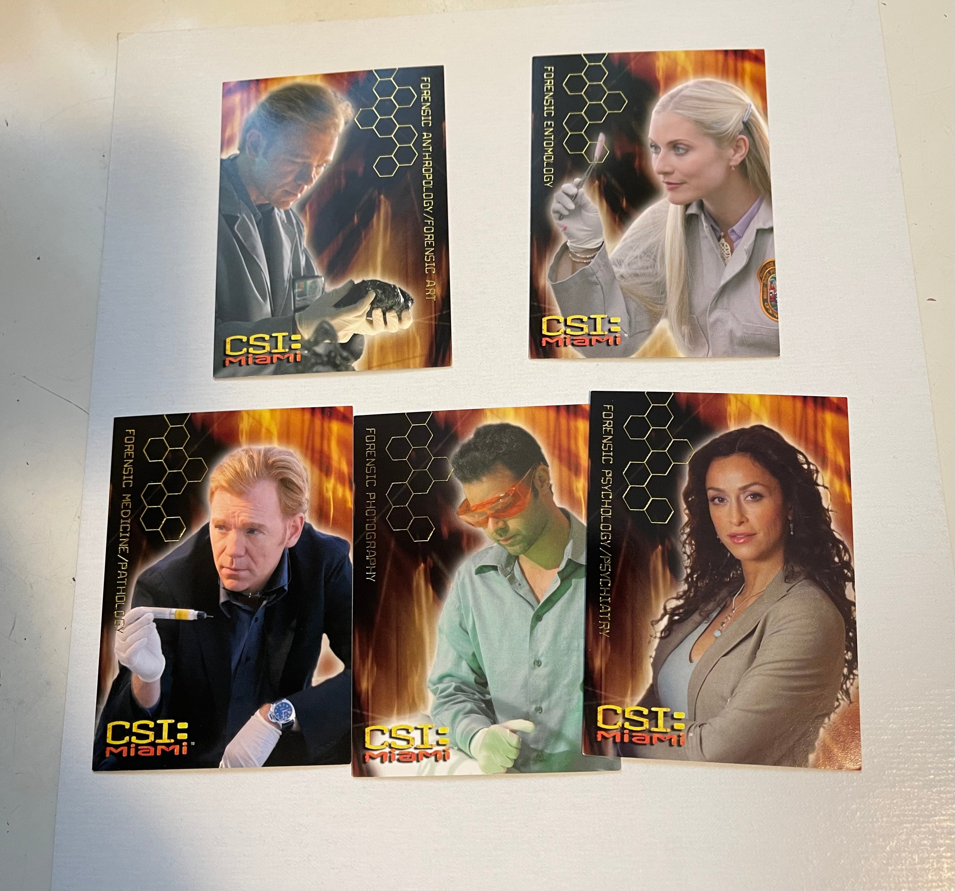 CSI Miami insert cards set