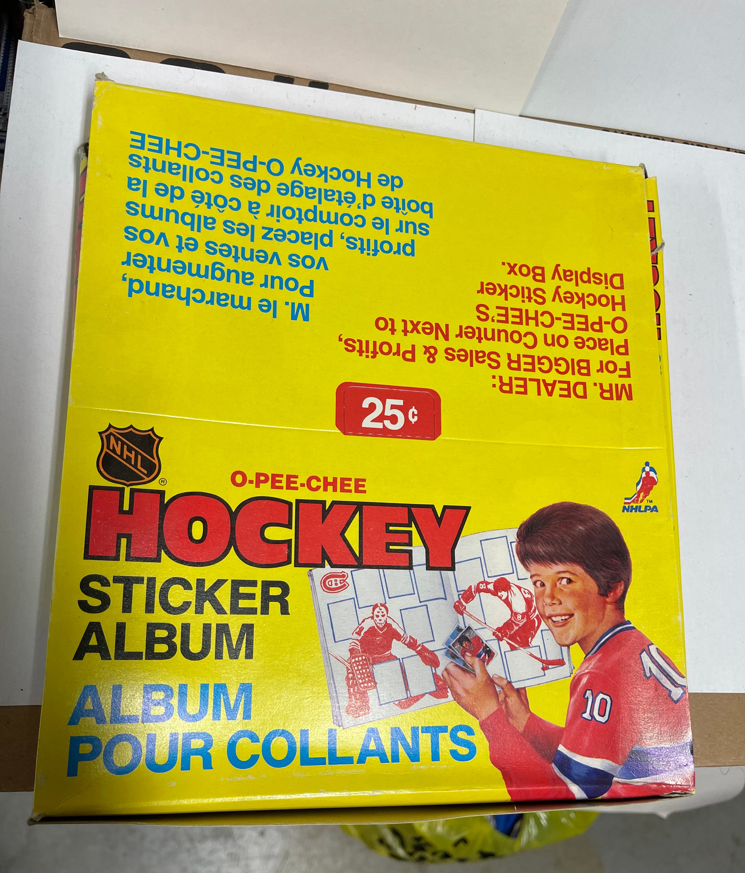 12 total Opc hockey sticker albums box