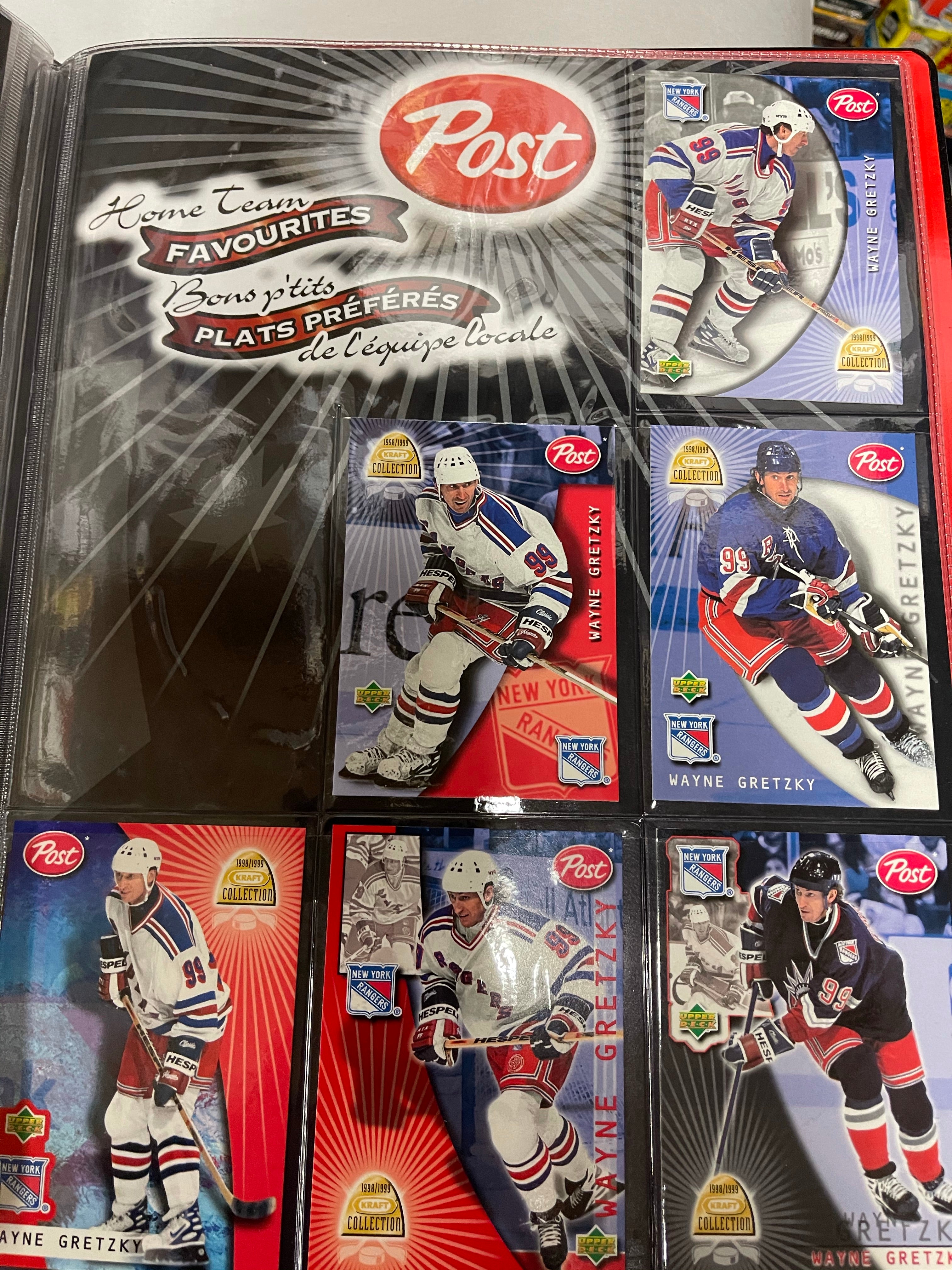 Kraft hockey cards set collection in binder 1998/99