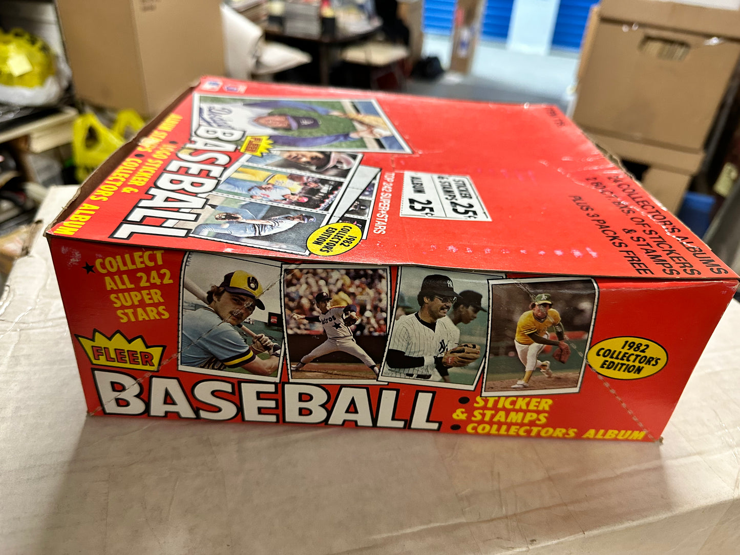 1982 Fleer baseball stickers 2 boxes 24 albums and bonus packs collectors box