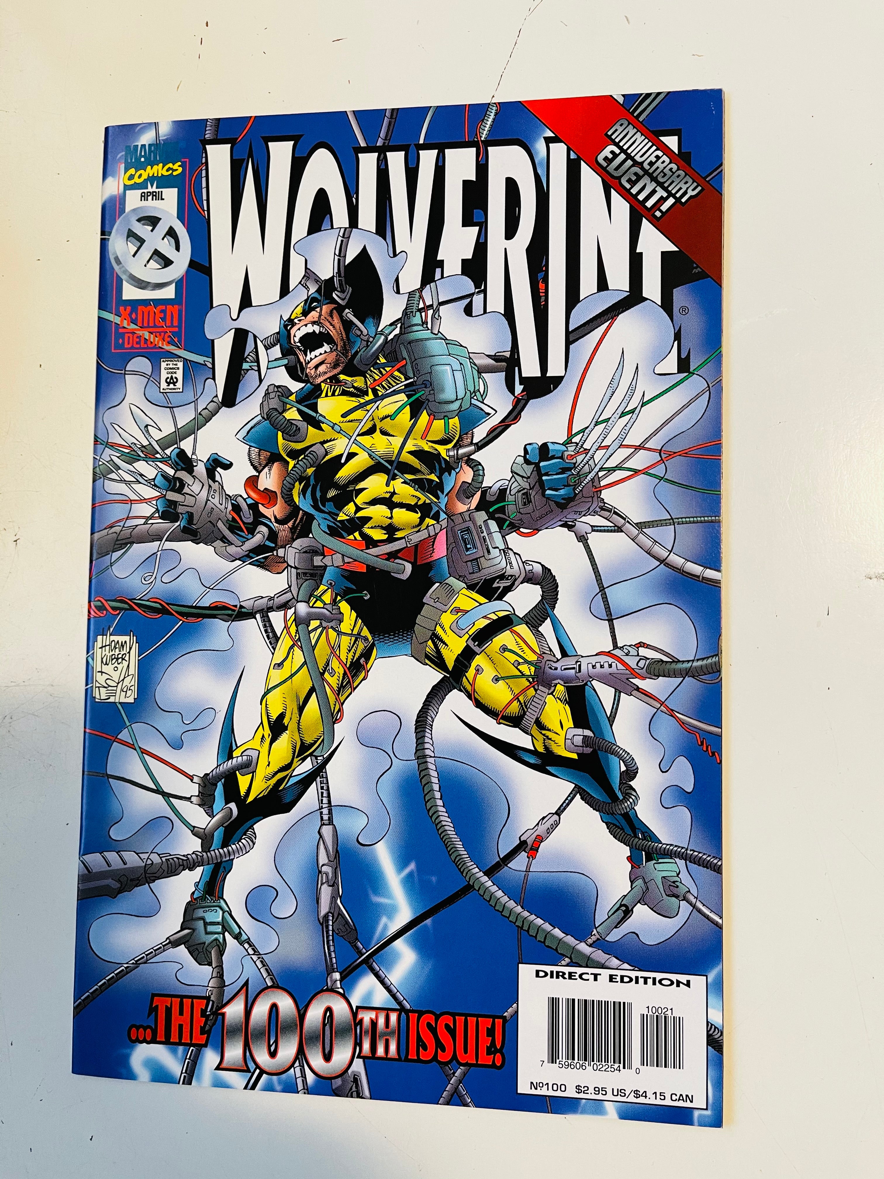 Wolverine 100 comic book Vf/nm 1996