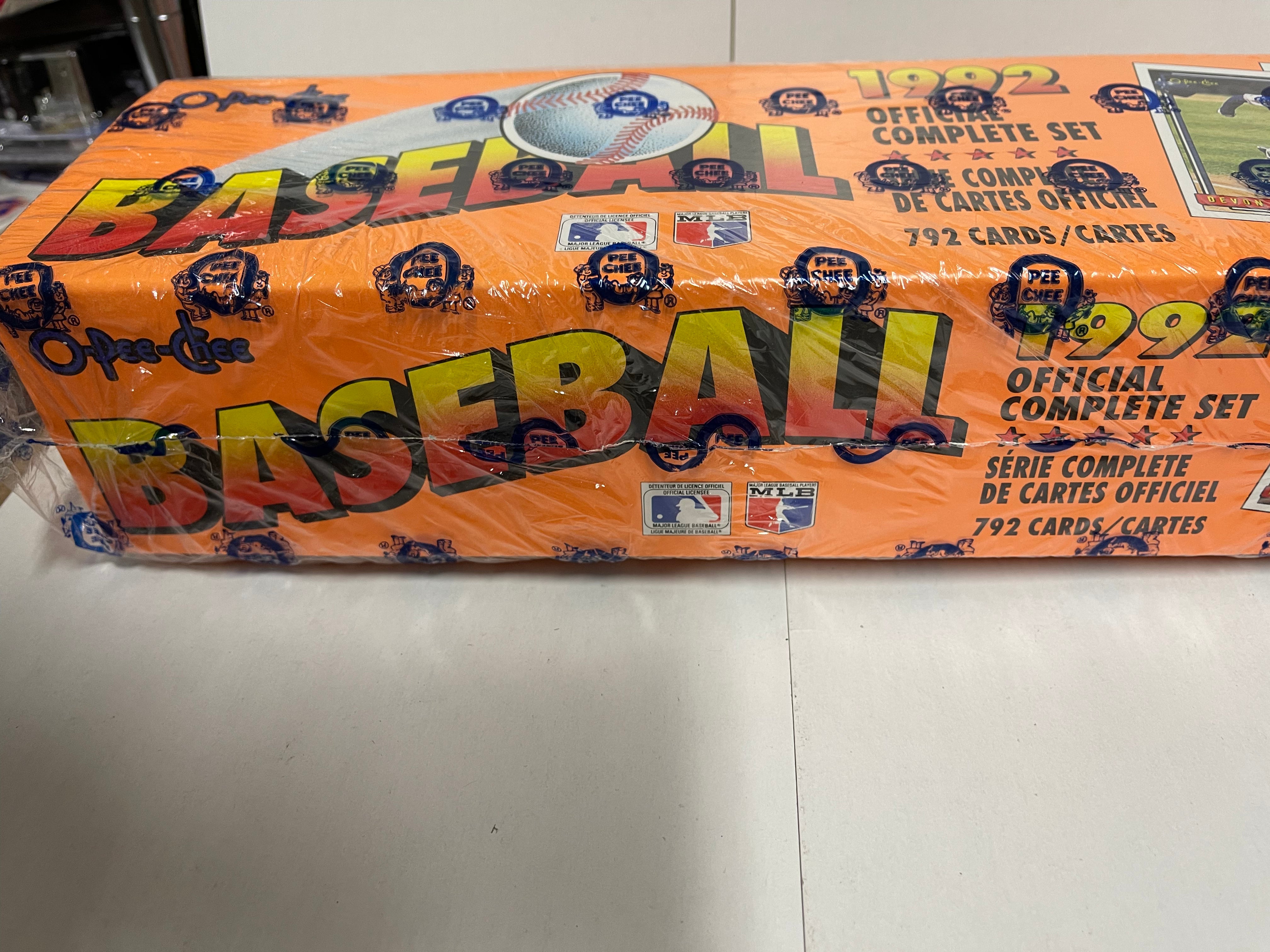 rare 1992 baseball cards 1992 Opc baseball rare Canadian version baseball cards factory sealed