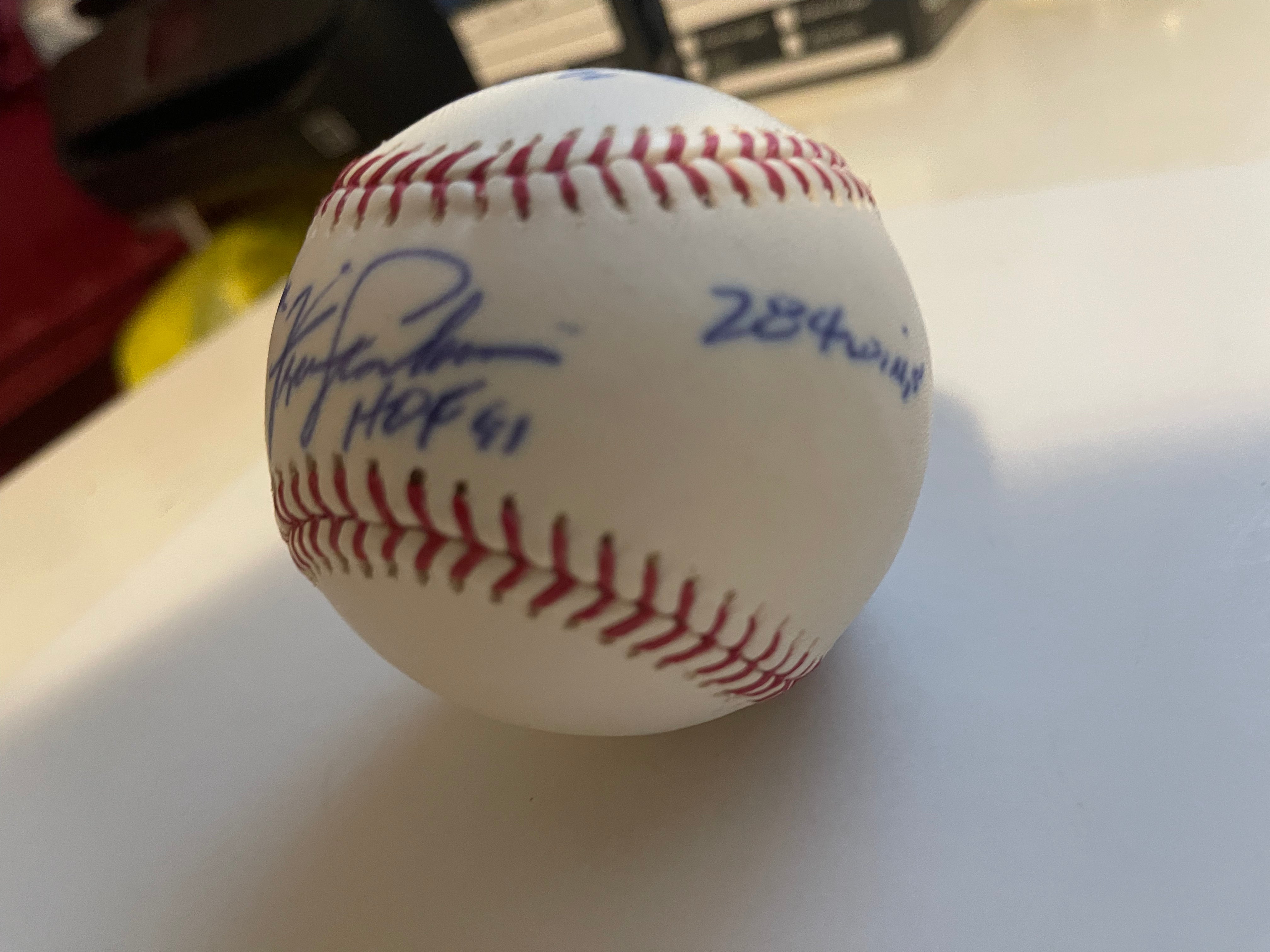 Fergie Jenkins inscription signed baseball with COA
