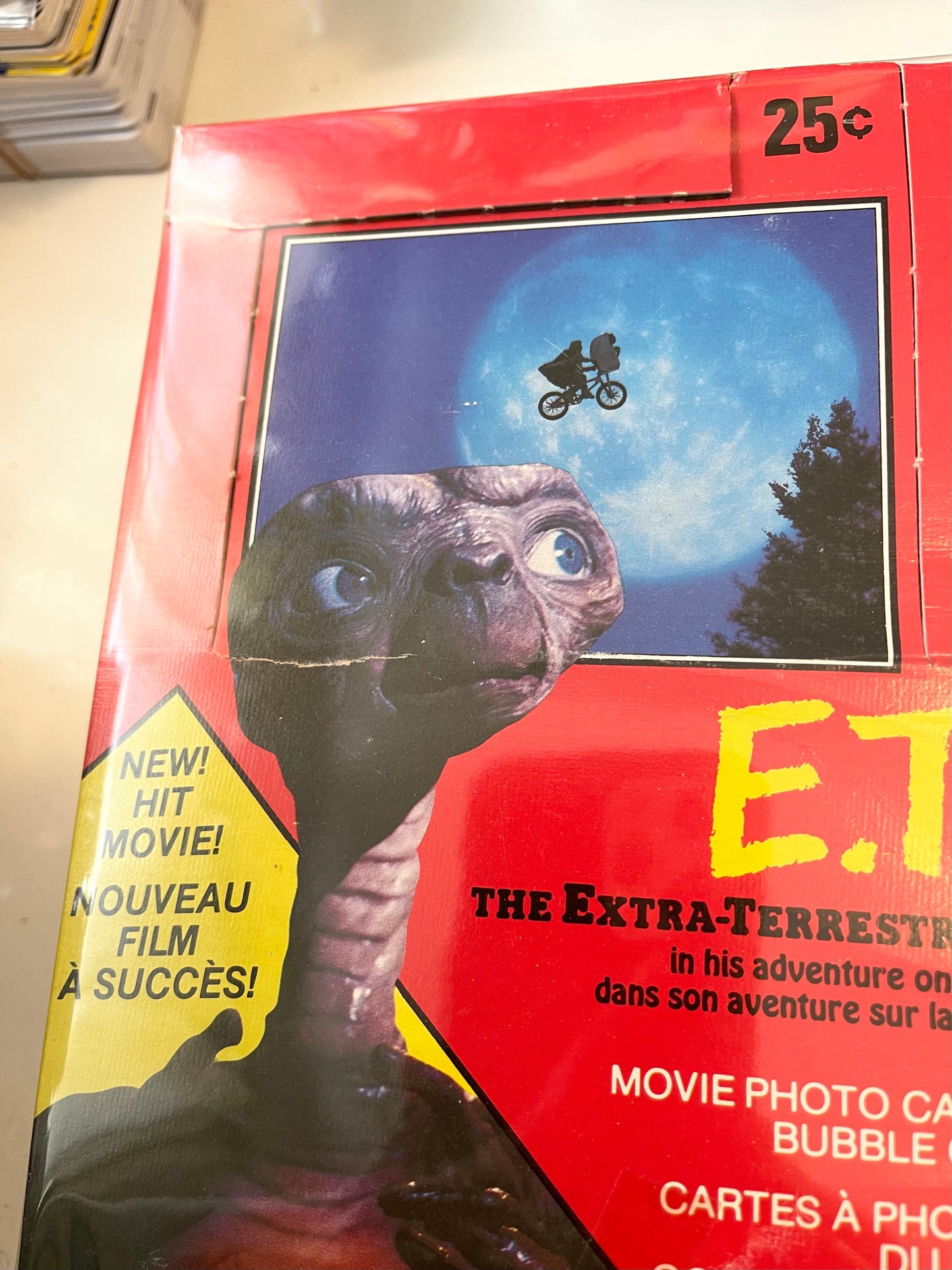 ET movie cards rarer Opc Canadian version 36 packs box 1982