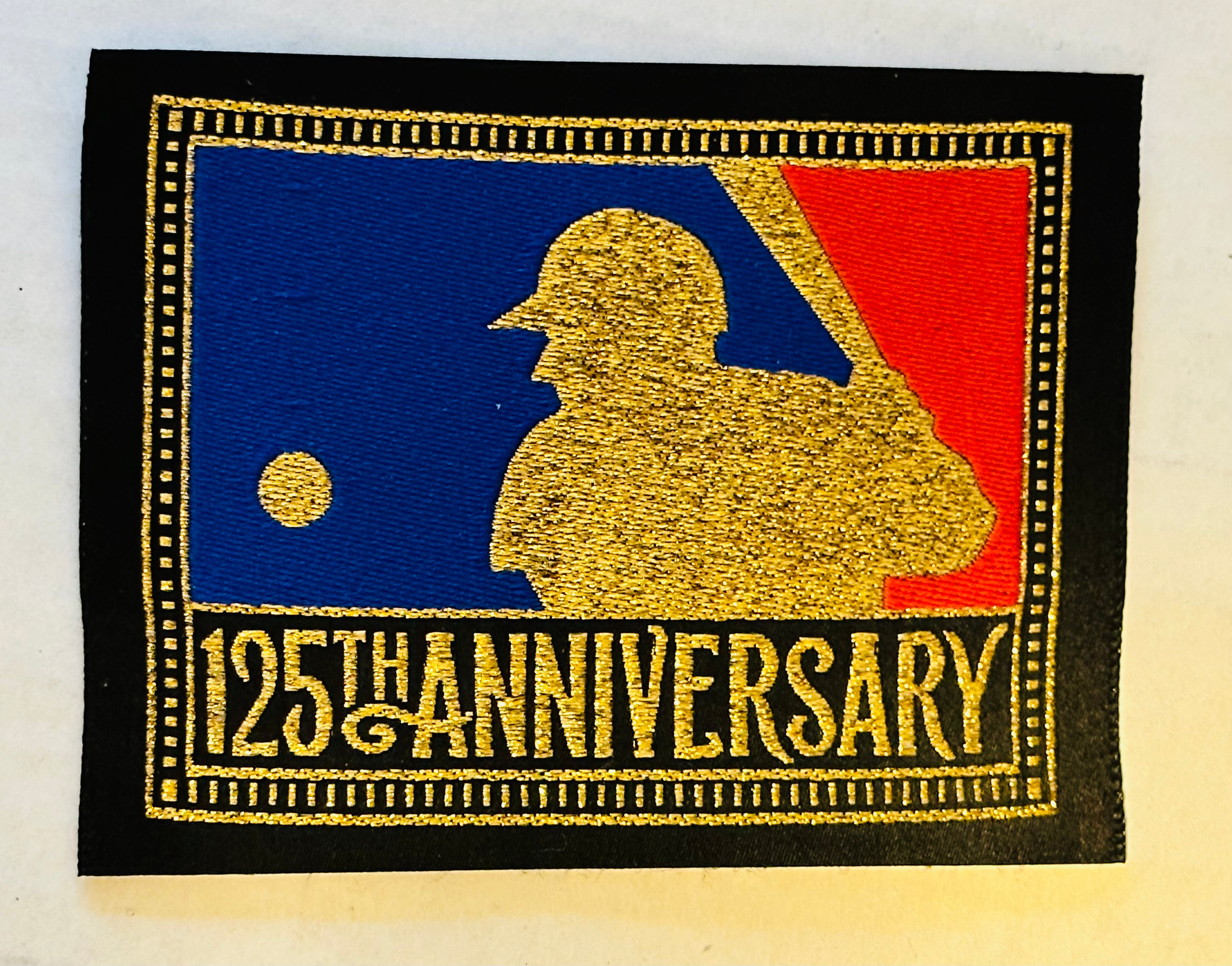 2016 MLB baseball 125 anniversary patch