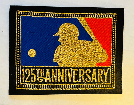 2016 MLB baseball 125 anniversary patch