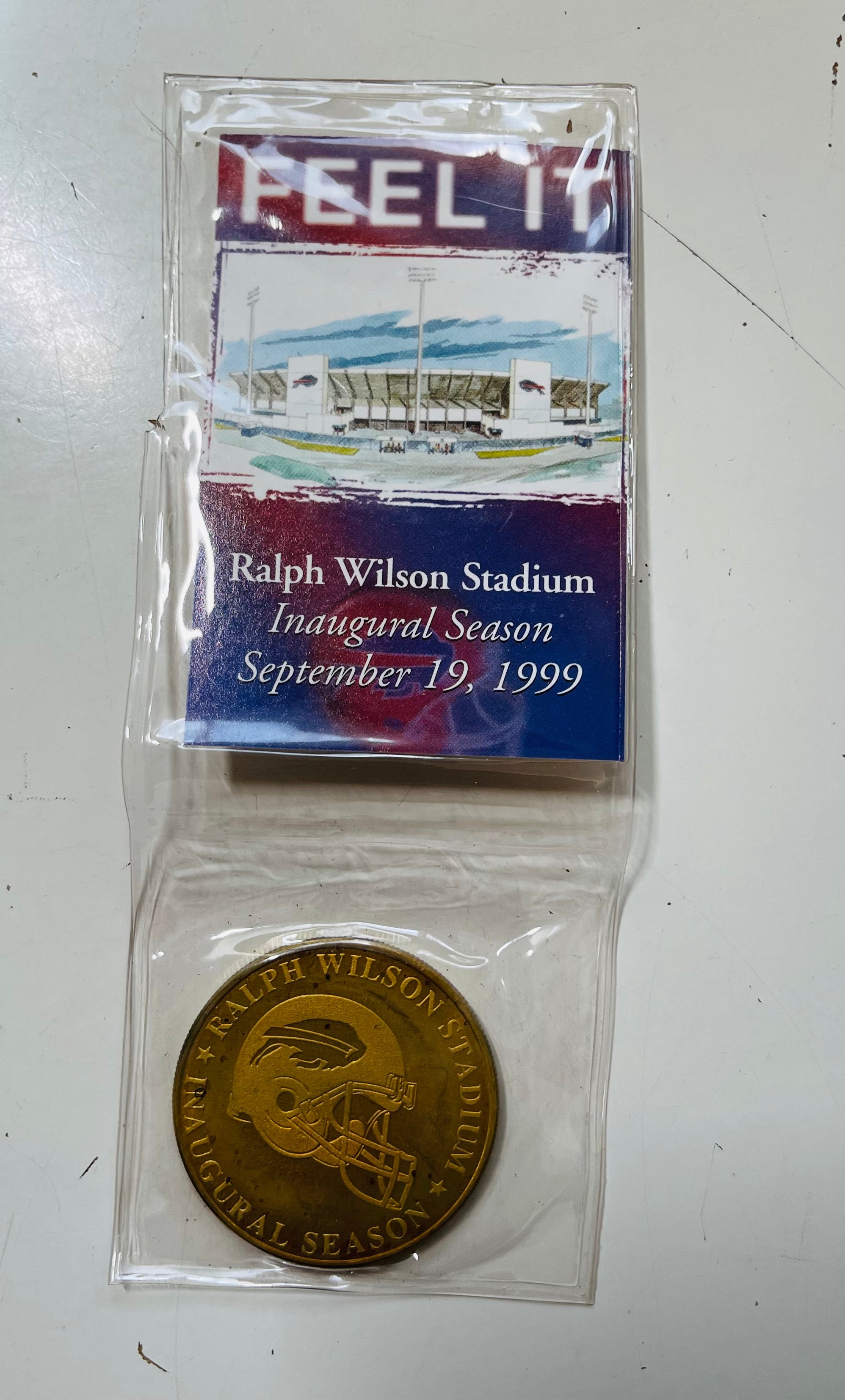 Buffalo Bills football inaugural season coin 1999