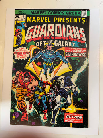 Marvel Presents #3 Guardians of the Galaxy Vf condition comic book