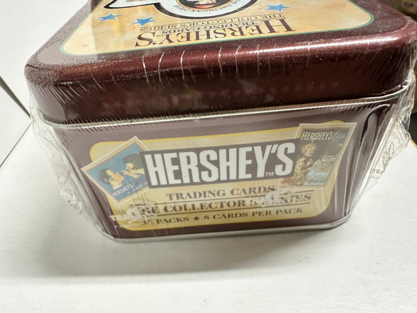 Hersheys chocolate cards 36 packs in factory sealed tin 1995