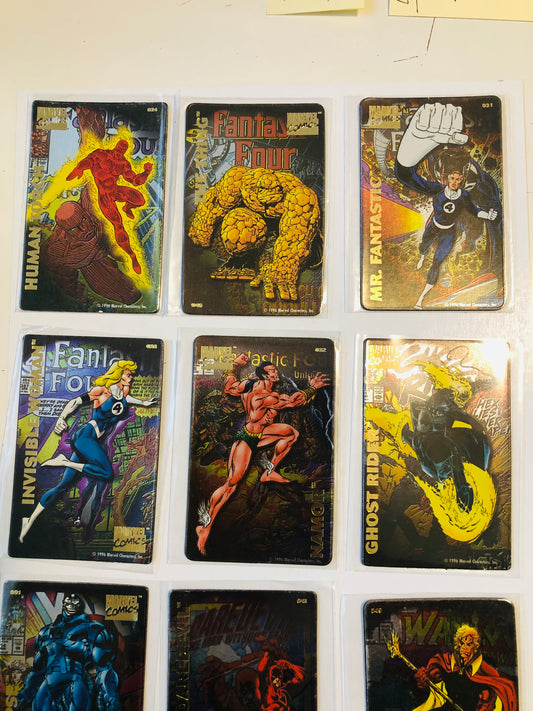 Marvel superheroes magnet 9 cards lot deal 1996