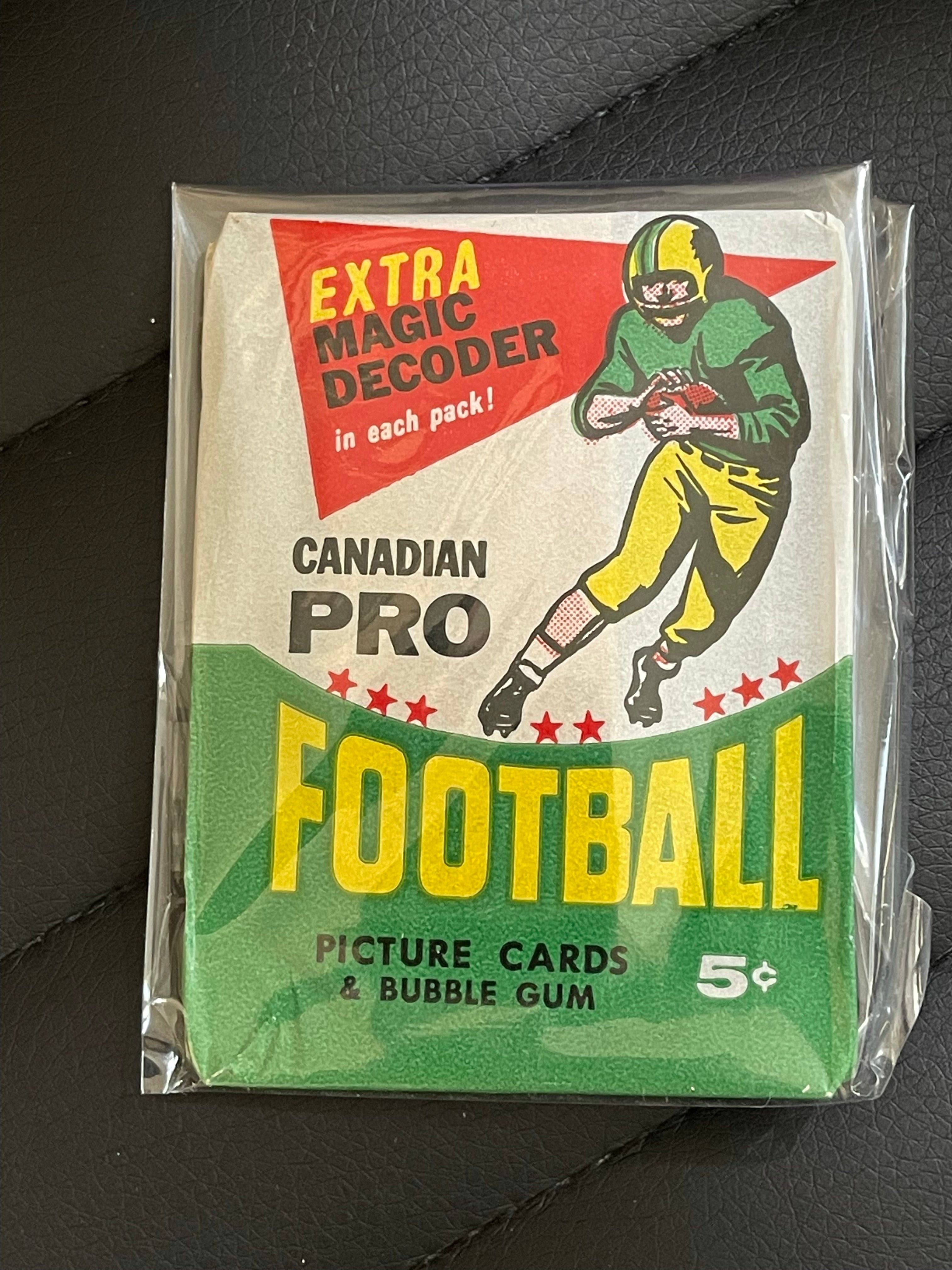 CFL football cards rare unopened pack 1964