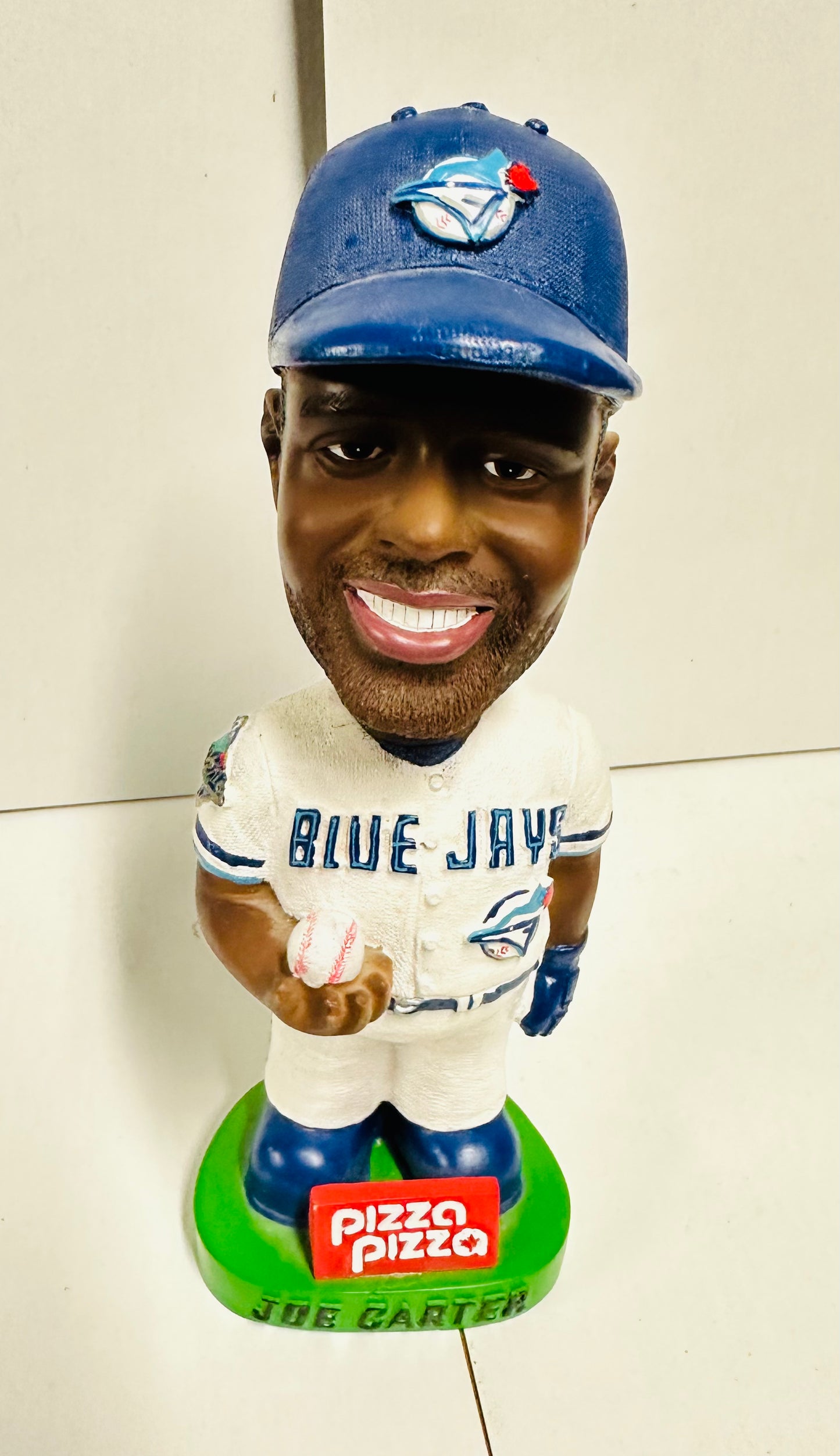 Toronto Blue Jays Joe Carter World Series rare Pizza Pizza bobble head figure 1992